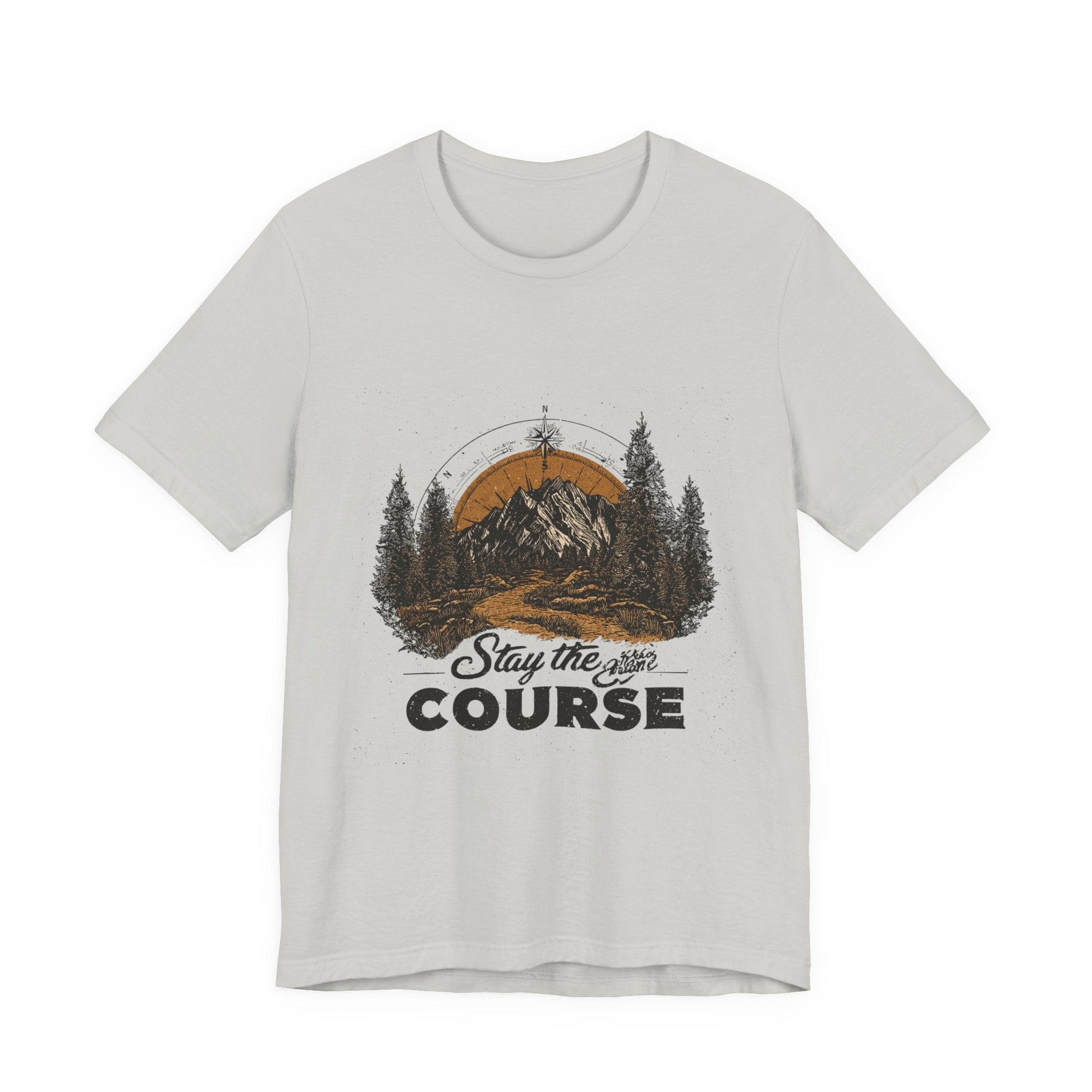 Stay the Course Mountain Tee - Unisex Jersey Short Sleeve Shirt - Peak Inspiration