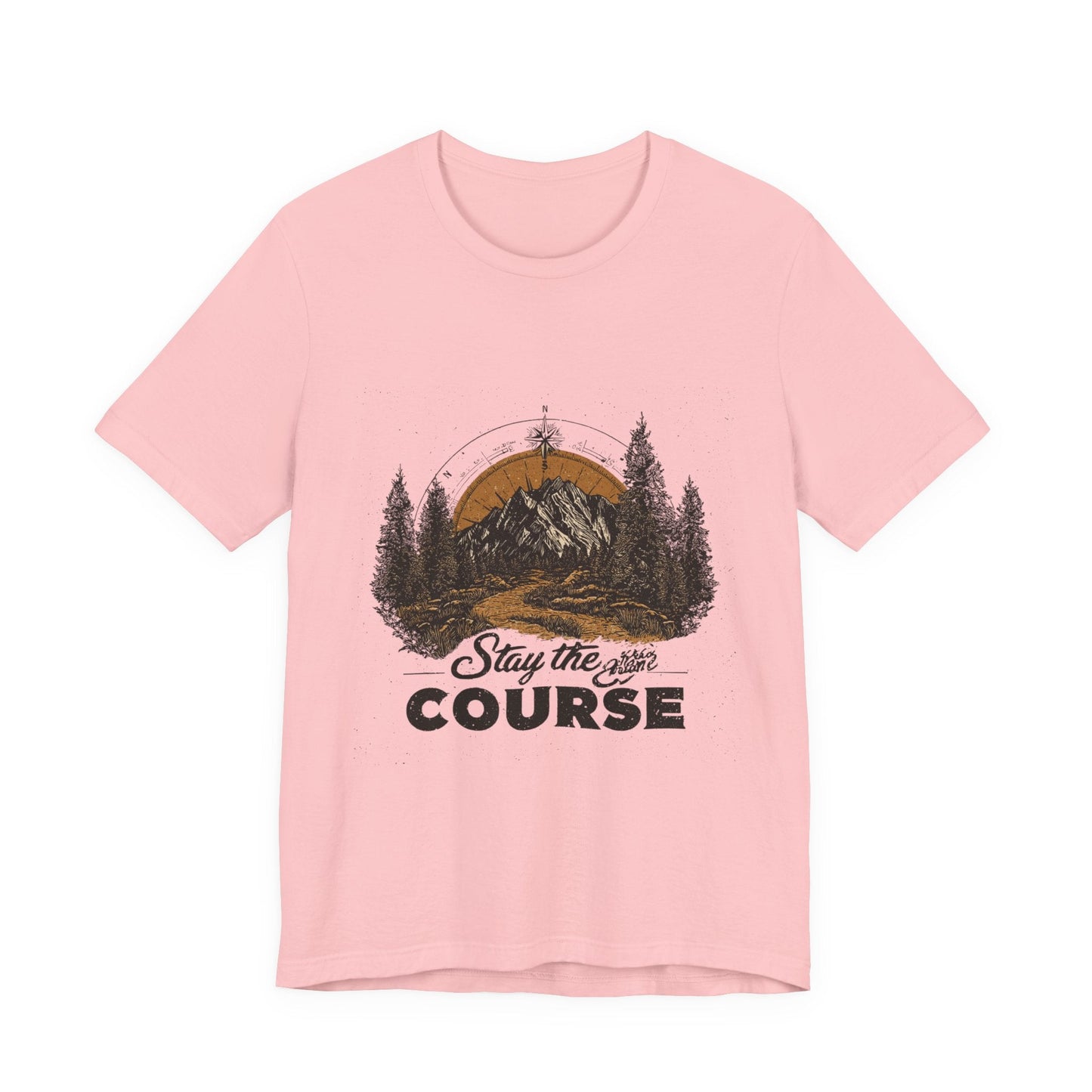 Stay the Course Mountain Tee - Unisex Jersey Short Sleeve Shirt - Peak Inspiration