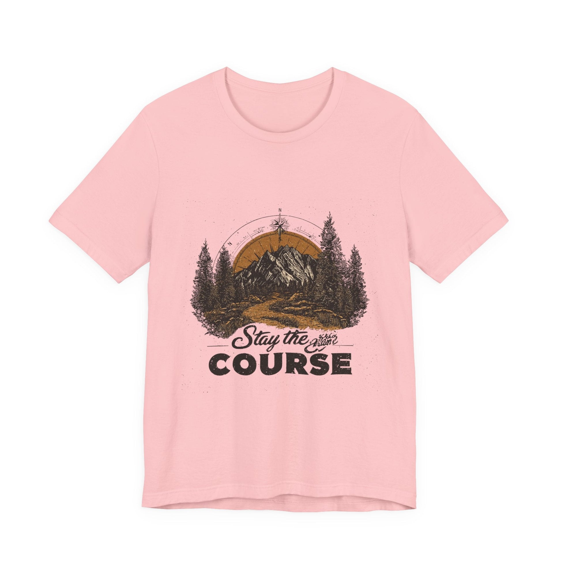 Stay the Course Mountain Tee - Unisex Jersey Short Sleeve Shirt - Peak Inspiration