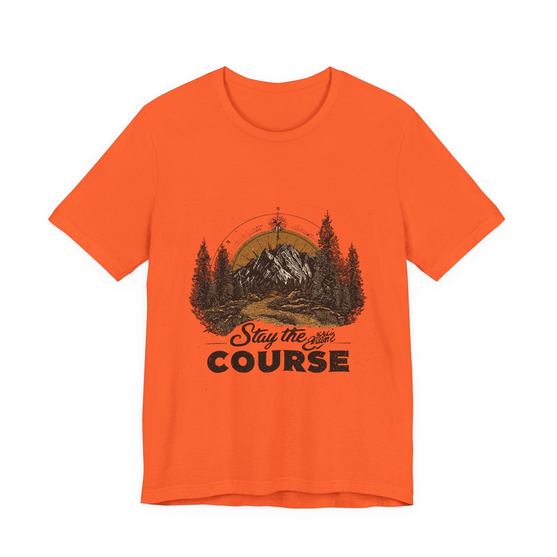 Stay the Course Mountain Tee - Unisex Jersey Short Sleeve Shirt - Peak Inspiration