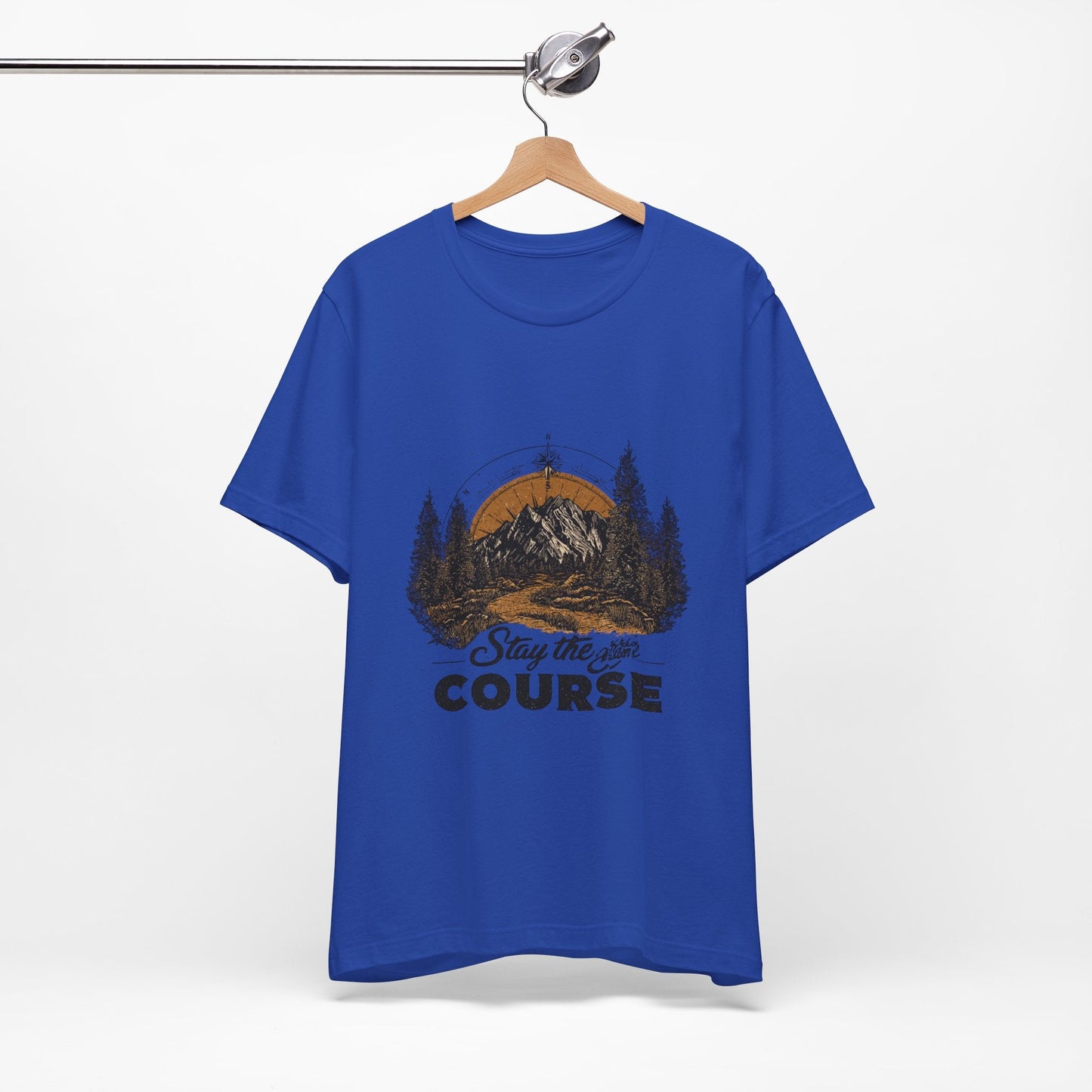 Stay the Course Mountain Tee - Unisex Jersey Short Sleeve Shirt - Peak Inspiration