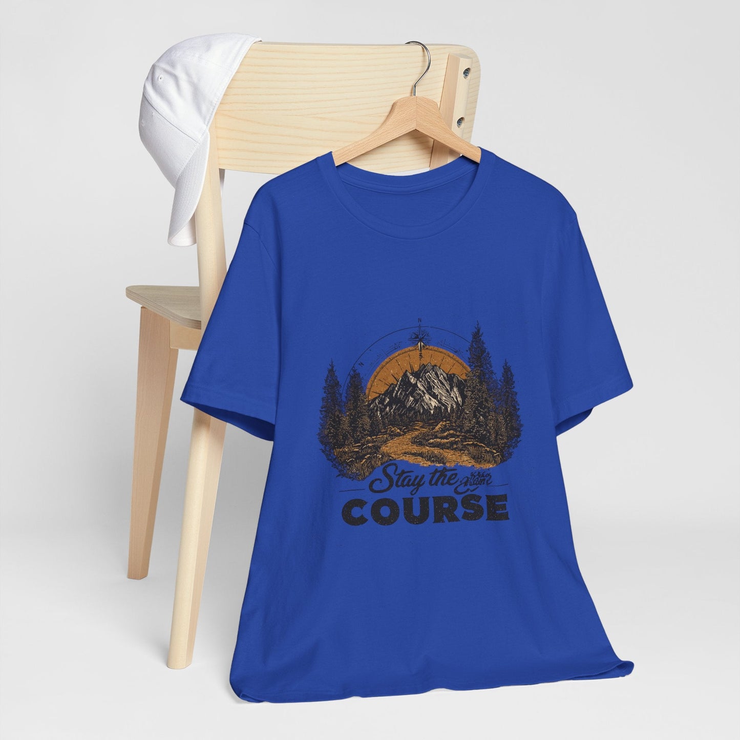 Stay the Course Mountain Tee - Unisex Jersey Short Sleeve Shirt - Peak Inspiration