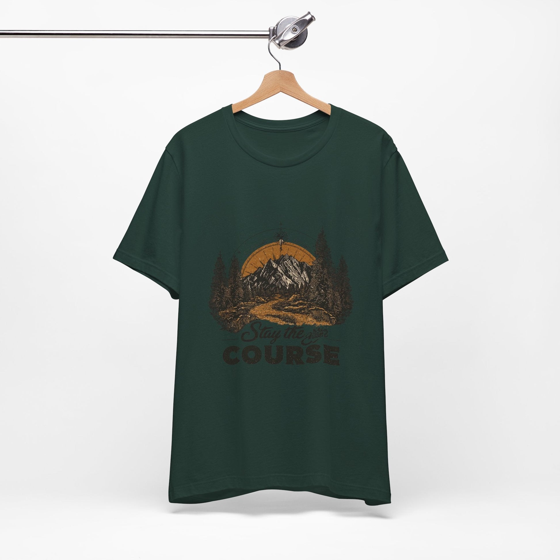 Stay the Course Mountain Tee - Unisex Jersey Short Sleeve Shirt - Peak Inspiration