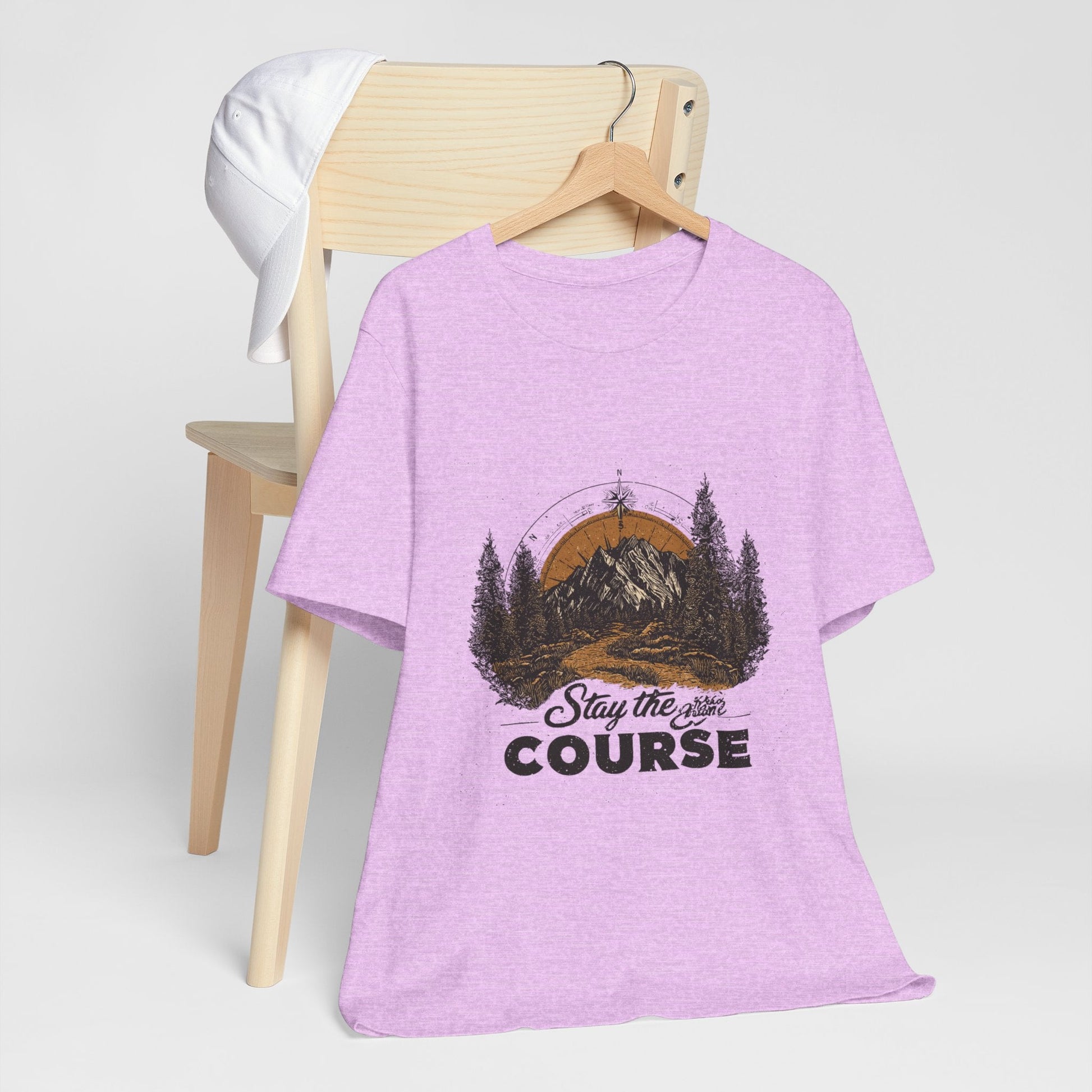 Stay the Course Mountain Tee - Unisex Jersey Short Sleeve Shirt - Peak Inspiration