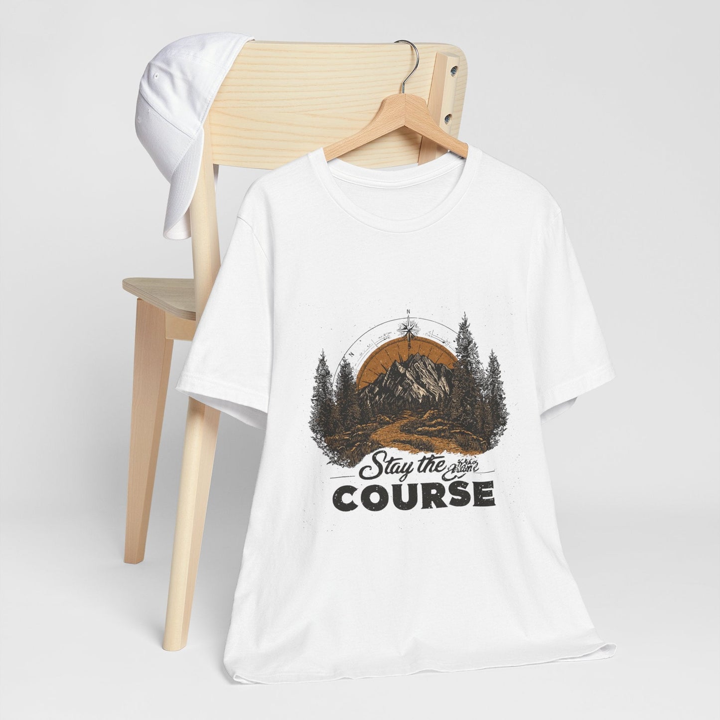 Stay the Course Mountain Tee - Unisex Jersey Short Sleeve Shirt - Peak Inspiration
