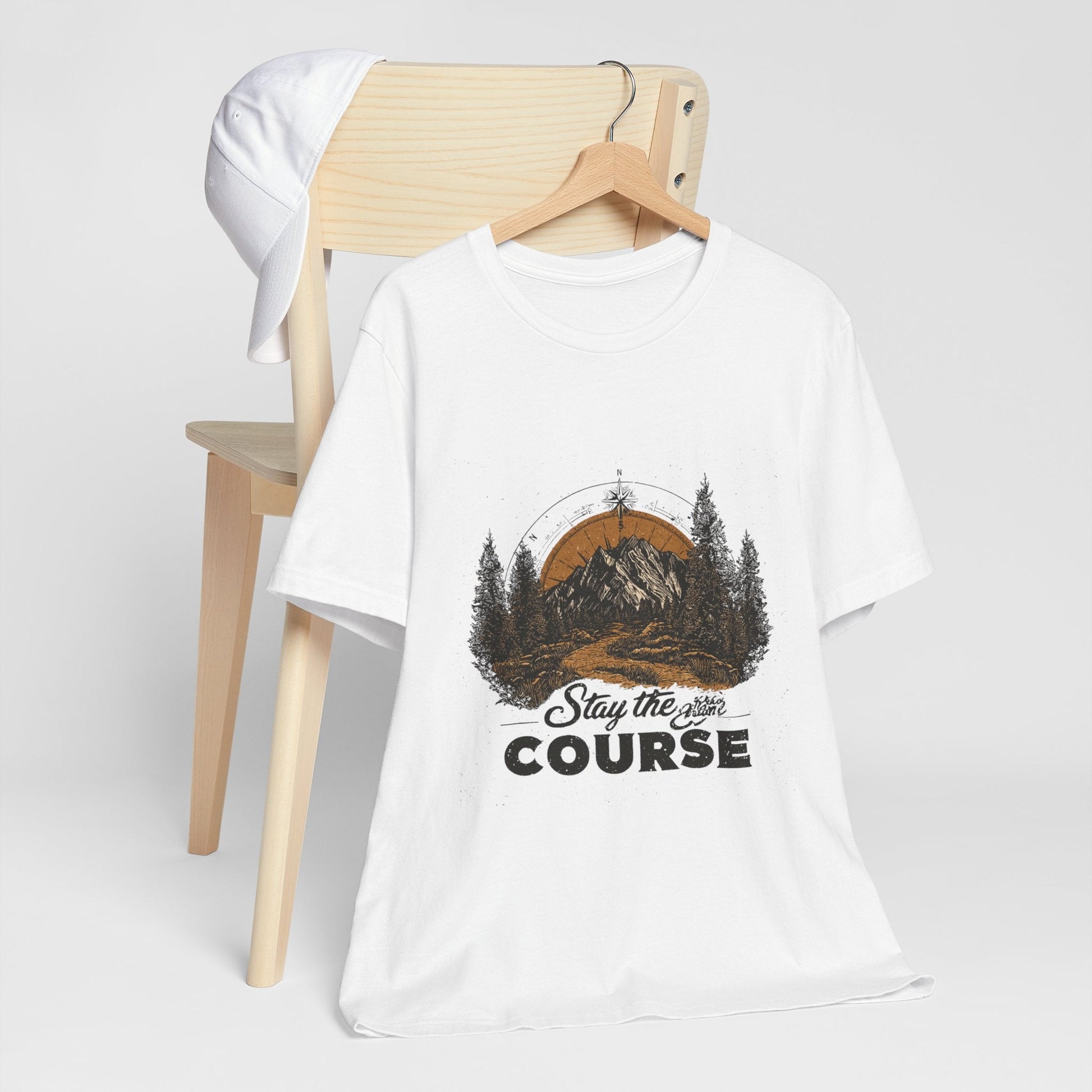 Stay the Course Mountain Tee - Unisex Jersey Short Sleeve Shirt - Peak Inspiration