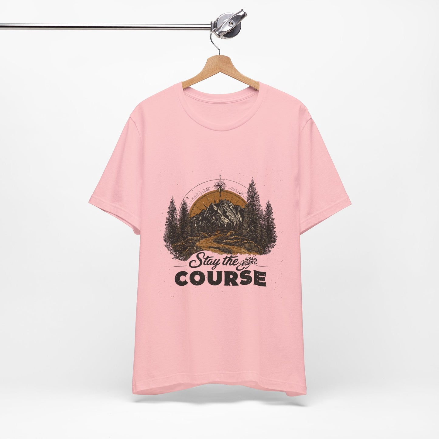 Stay the Course Mountain Tee - Unisex Jersey Short Sleeve Shirt - Peak Inspiration
