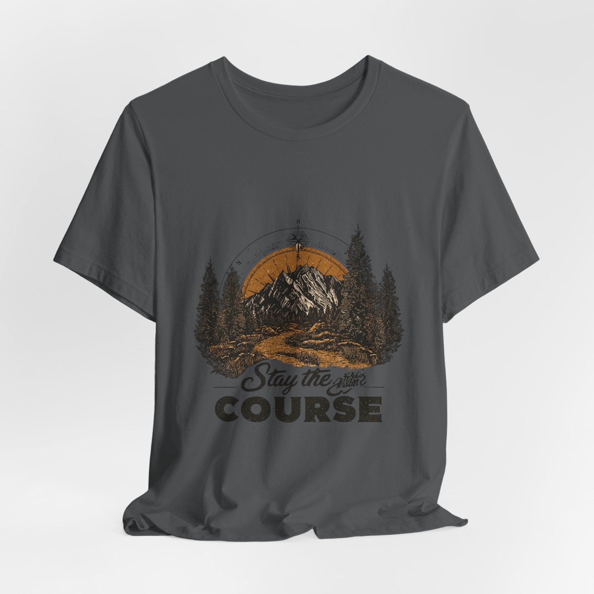 Stay the Course Mountain Tee - Unisex Jersey Short Sleeve Shirt - Peak Inspiration