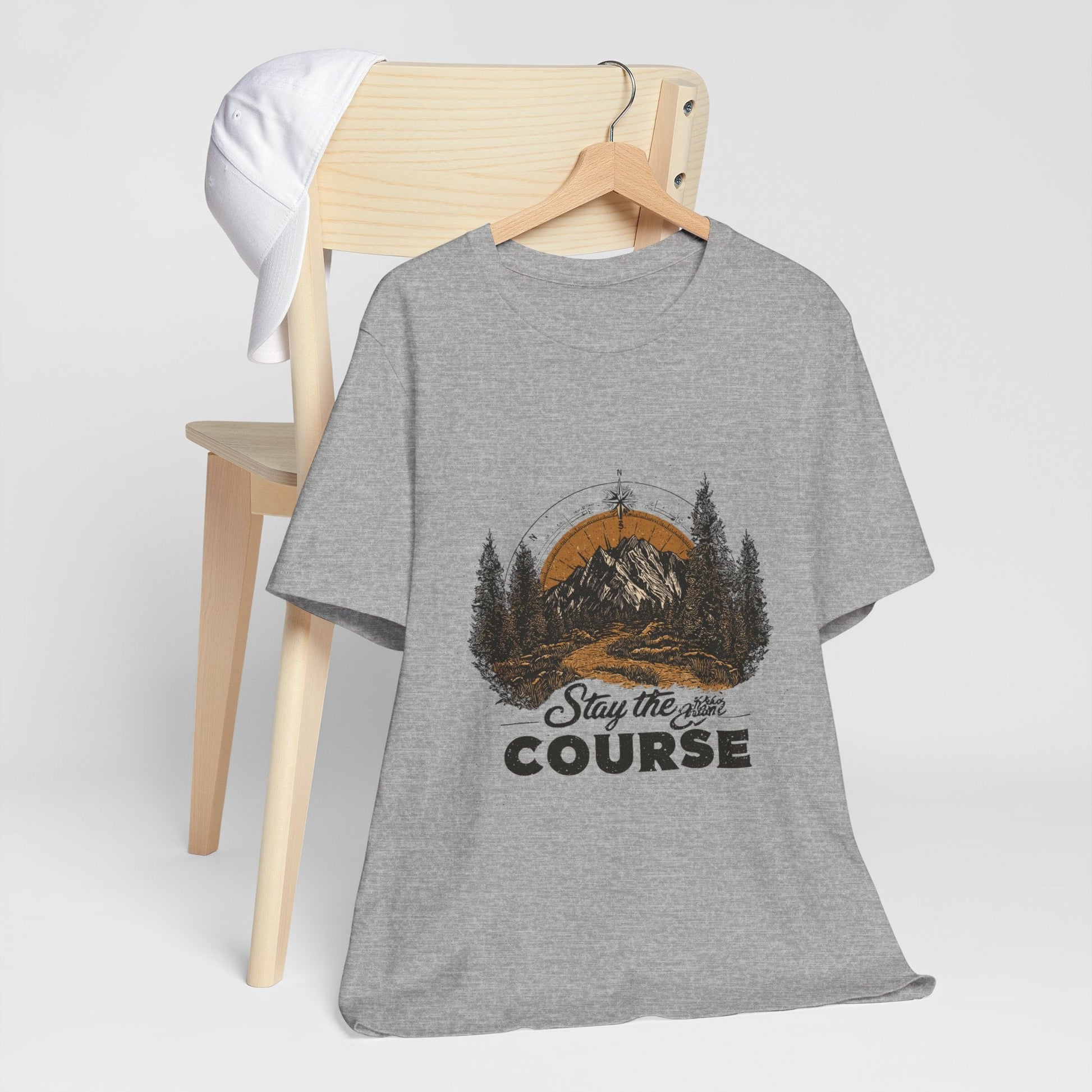 Stay the Course Mountain Tee - Unisex Jersey Short Sleeve Shirt - Peak Inspiration