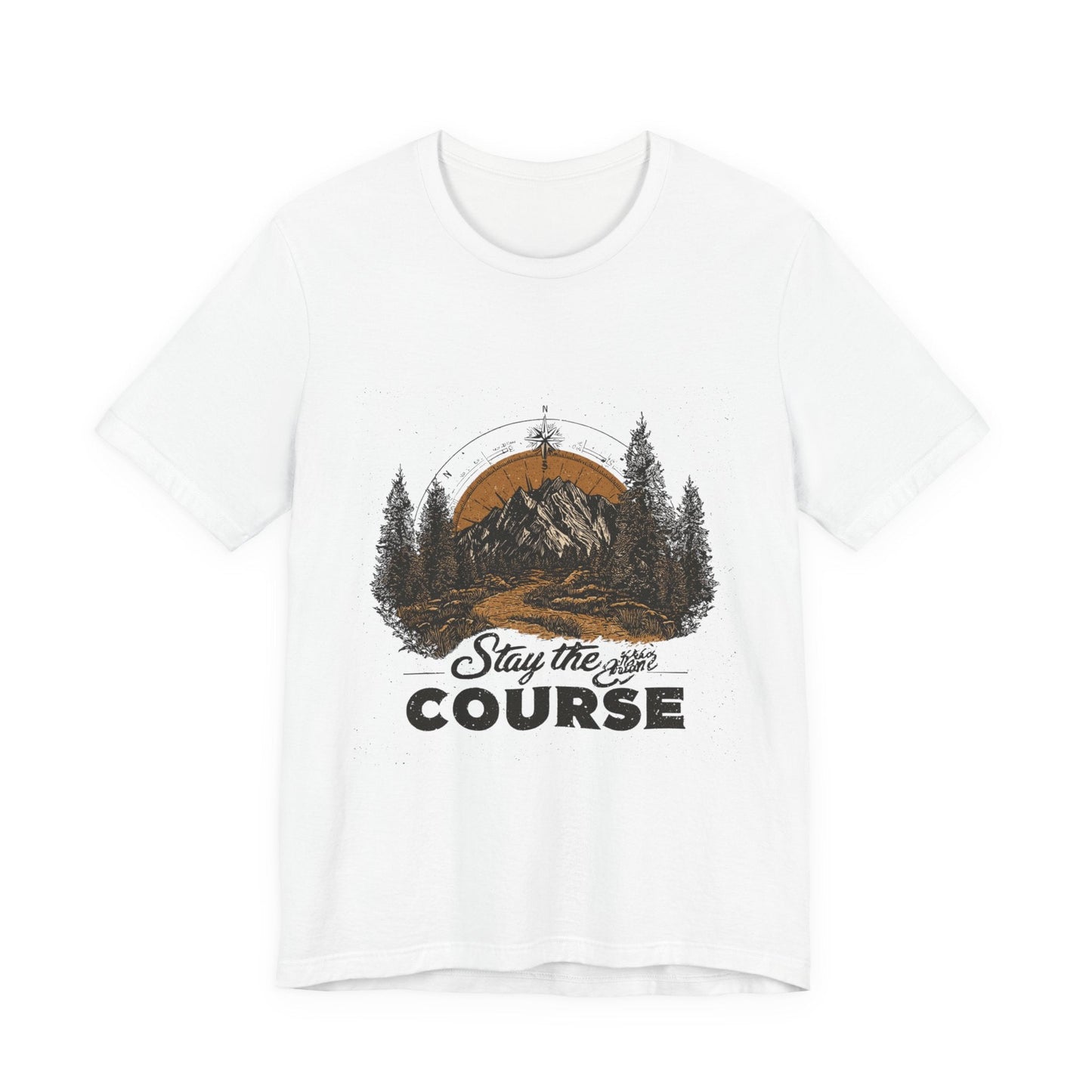 Stay the Course Mountain Tee - Unisex Jersey Short Sleeve Shirt - Peak Inspiration