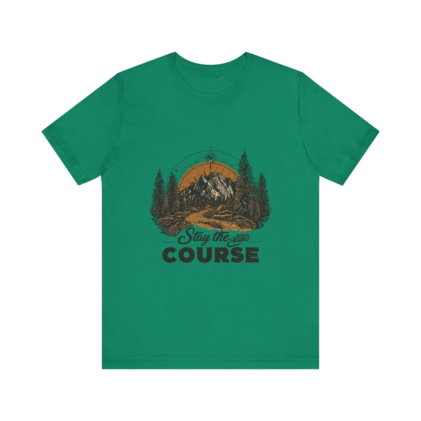 Stay the Course Mountain Tee - Unisex Jersey Short Sleeve Shirt - Peak Inspiration