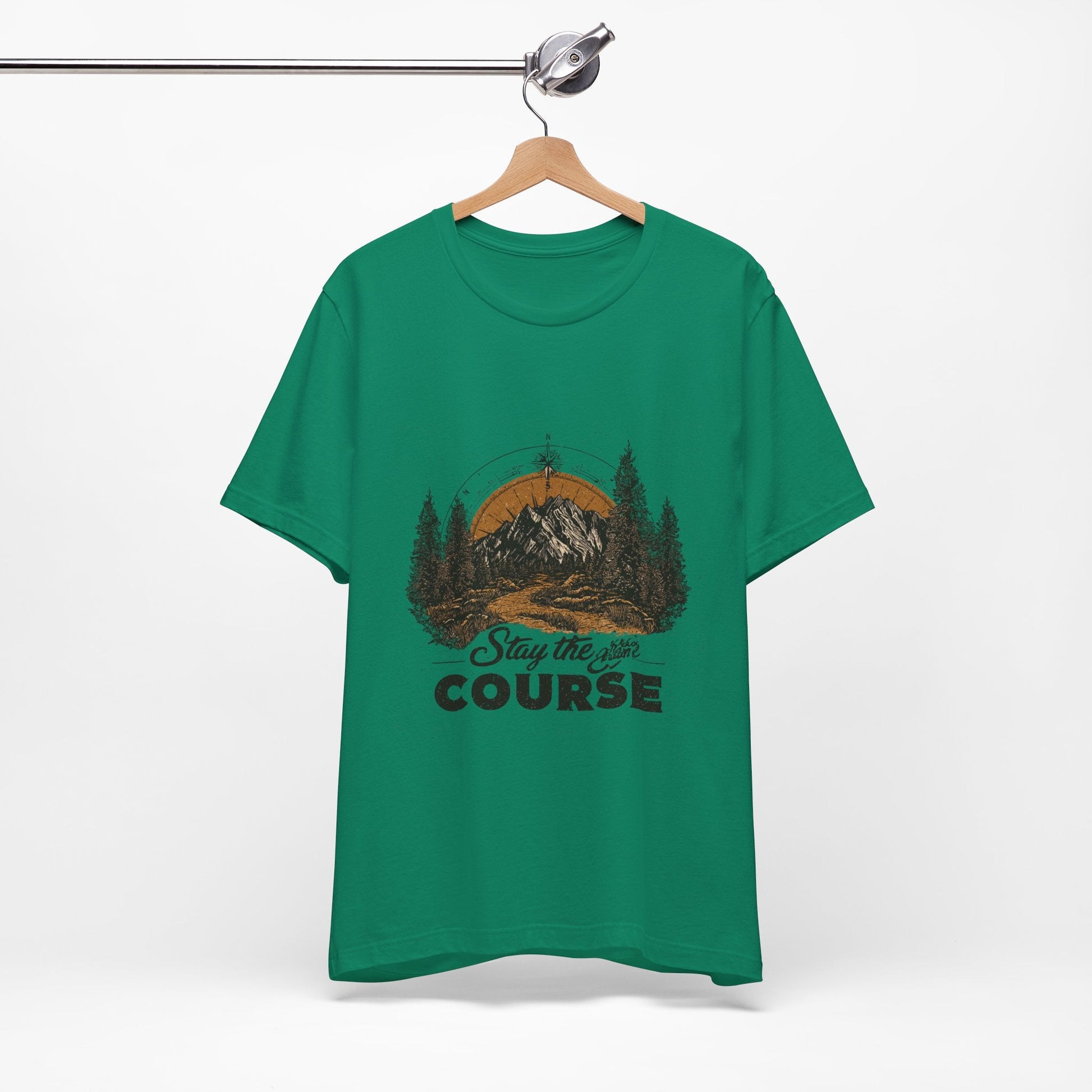 Stay the Course Mountain Tee - Unisex Jersey Short Sleeve Shirt - Peak Inspiration