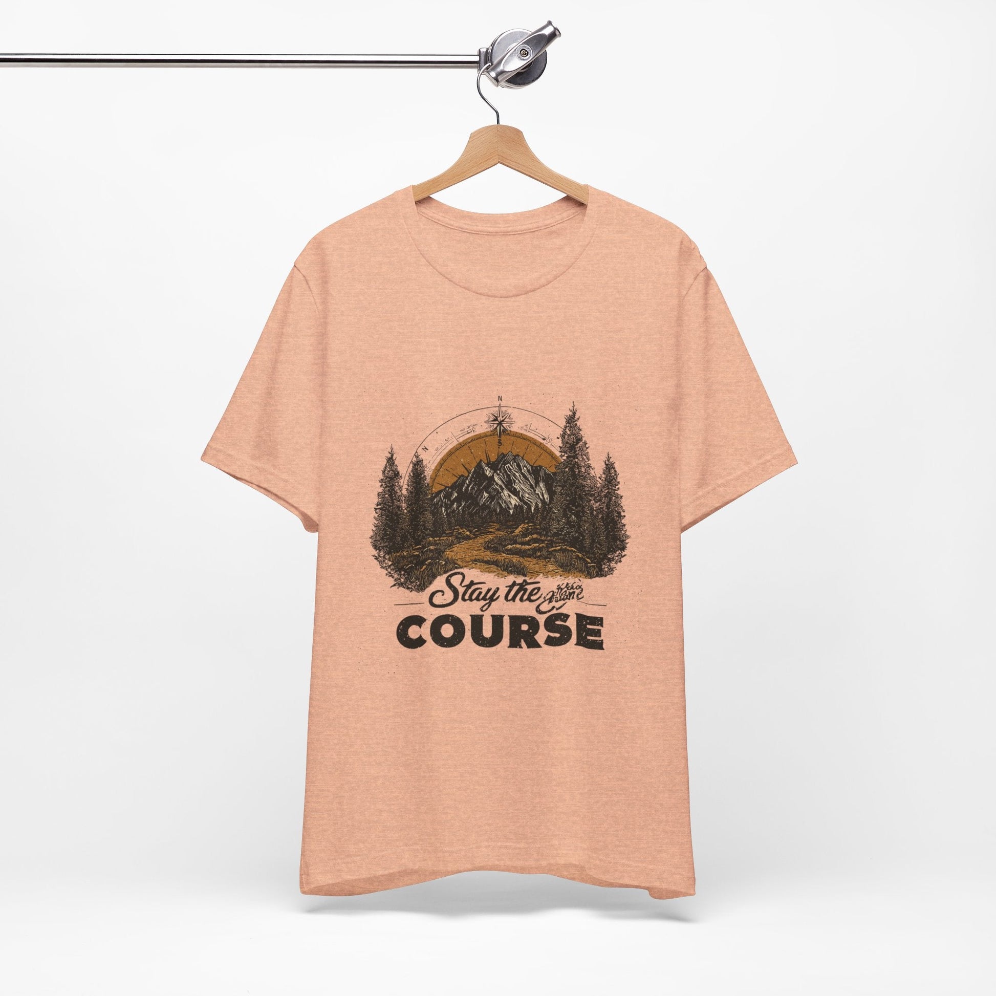 Stay the Course Mountain Tee - Unisex Jersey Short Sleeve Shirt - Peak Inspiration