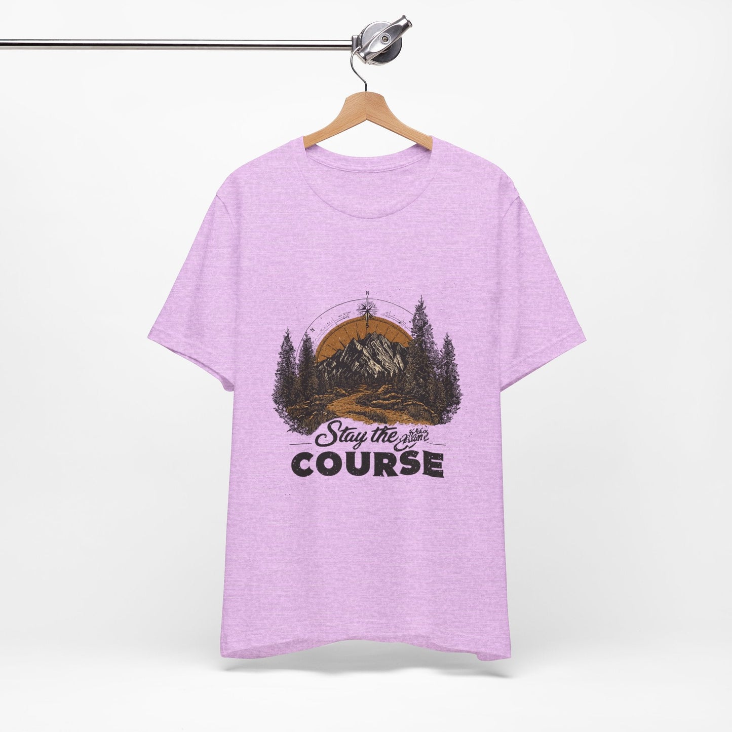 Stay the Course Mountain Tee - Unisex Jersey Short Sleeve Shirt - Peak Inspiration