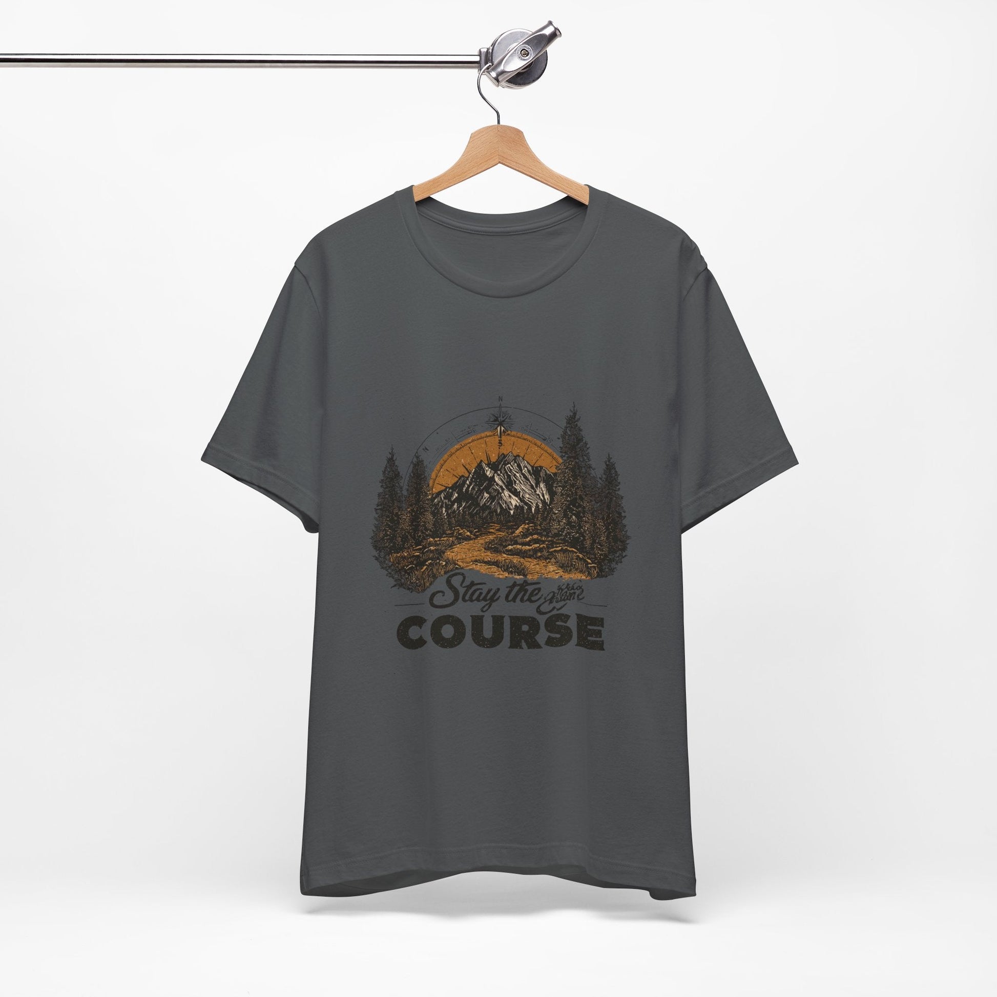 Stay the Course Mountain Tee - Unisex Jersey Short Sleeve Shirt - Peak Inspiration