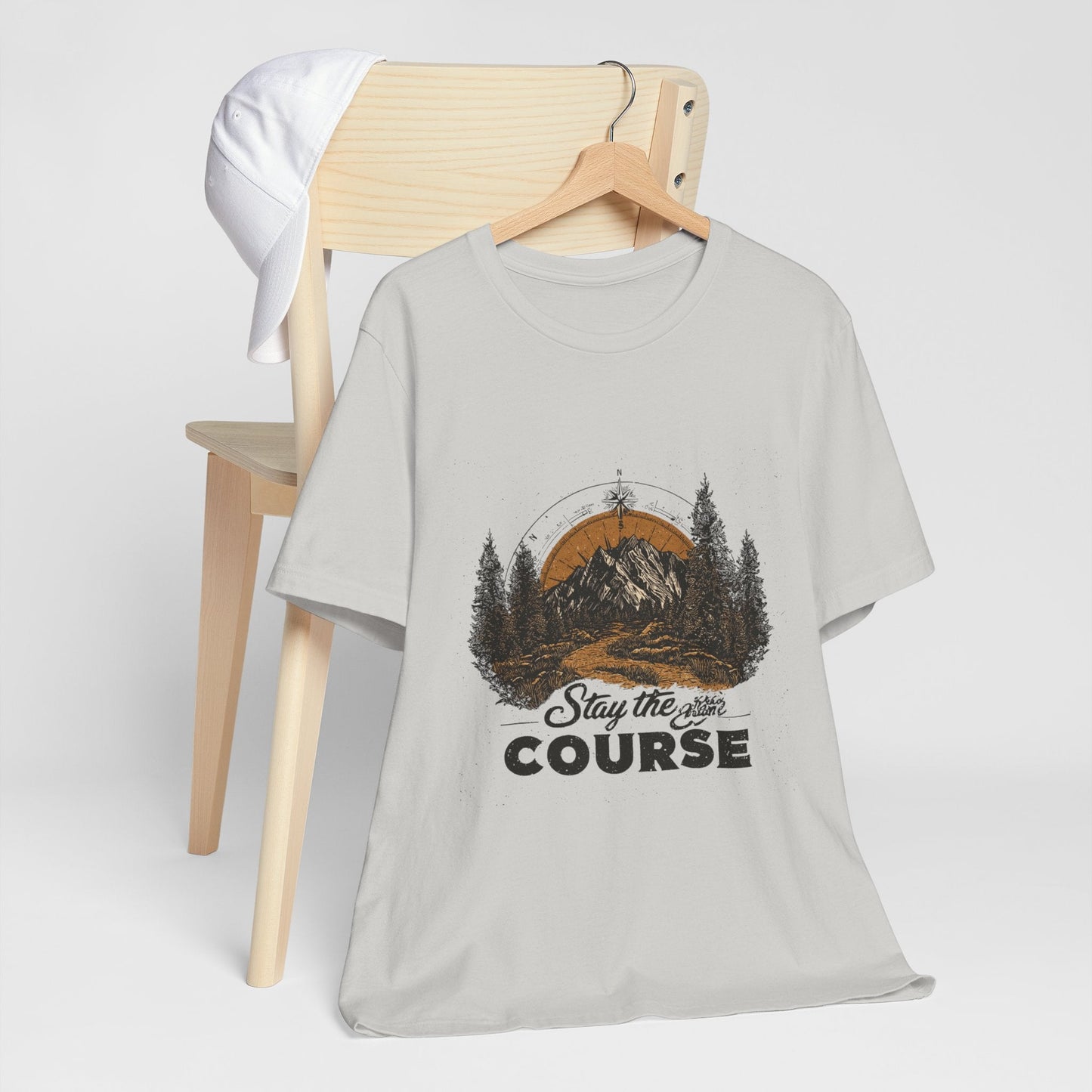 Stay the Course Mountain Tee - Unisex Jersey Short Sleeve Shirt - Peak Inspiration