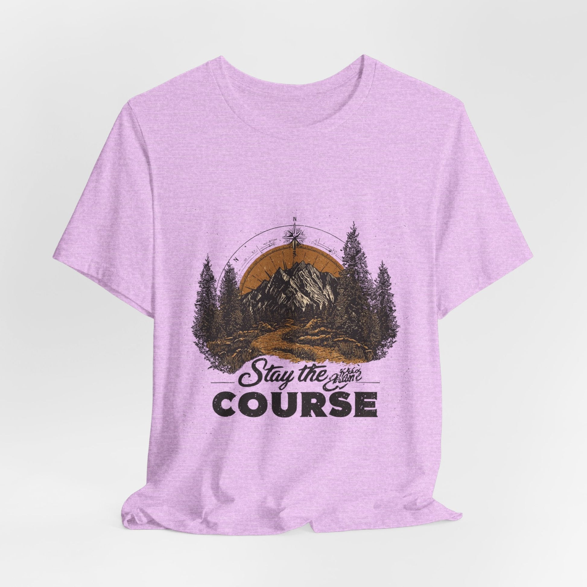 Stay the Course Mountain Tee - Unisex Jersey Short Sleeve Shirt - Peak Inspiration