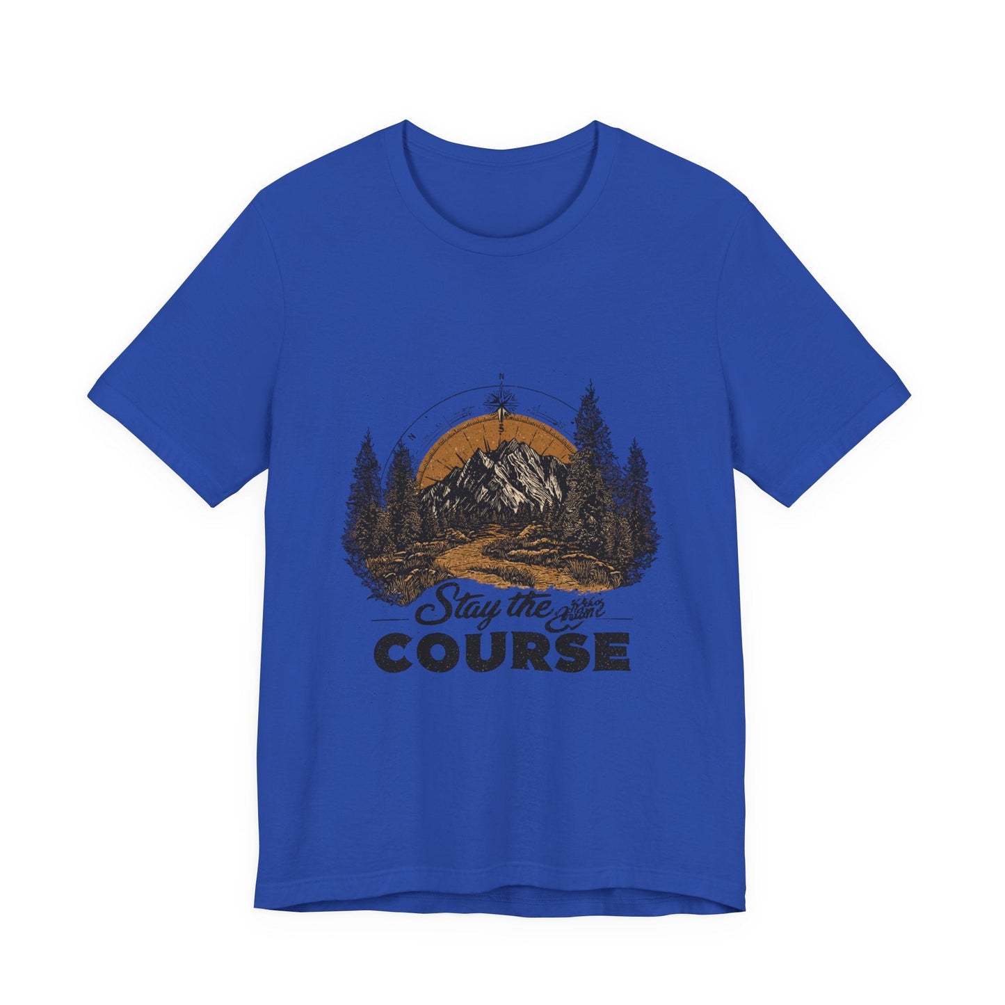 Stay the Course Mountain Tee - Unisex Jersey Short Sleeve Shirt - Peak Inspiration