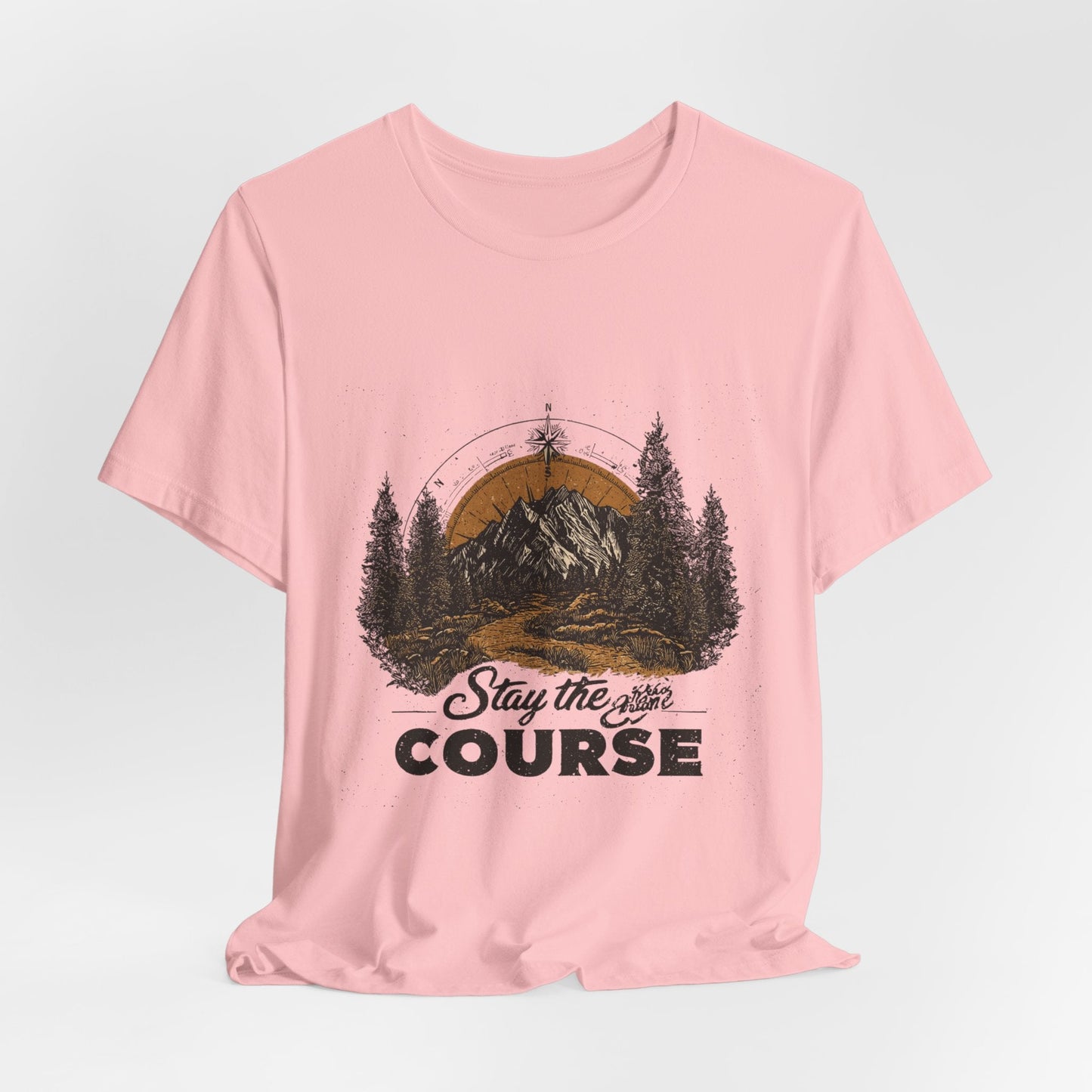 Stay the Course Mountain Tee - Unisex Jersey Short Sleeve Shirt - Peak Inspiration