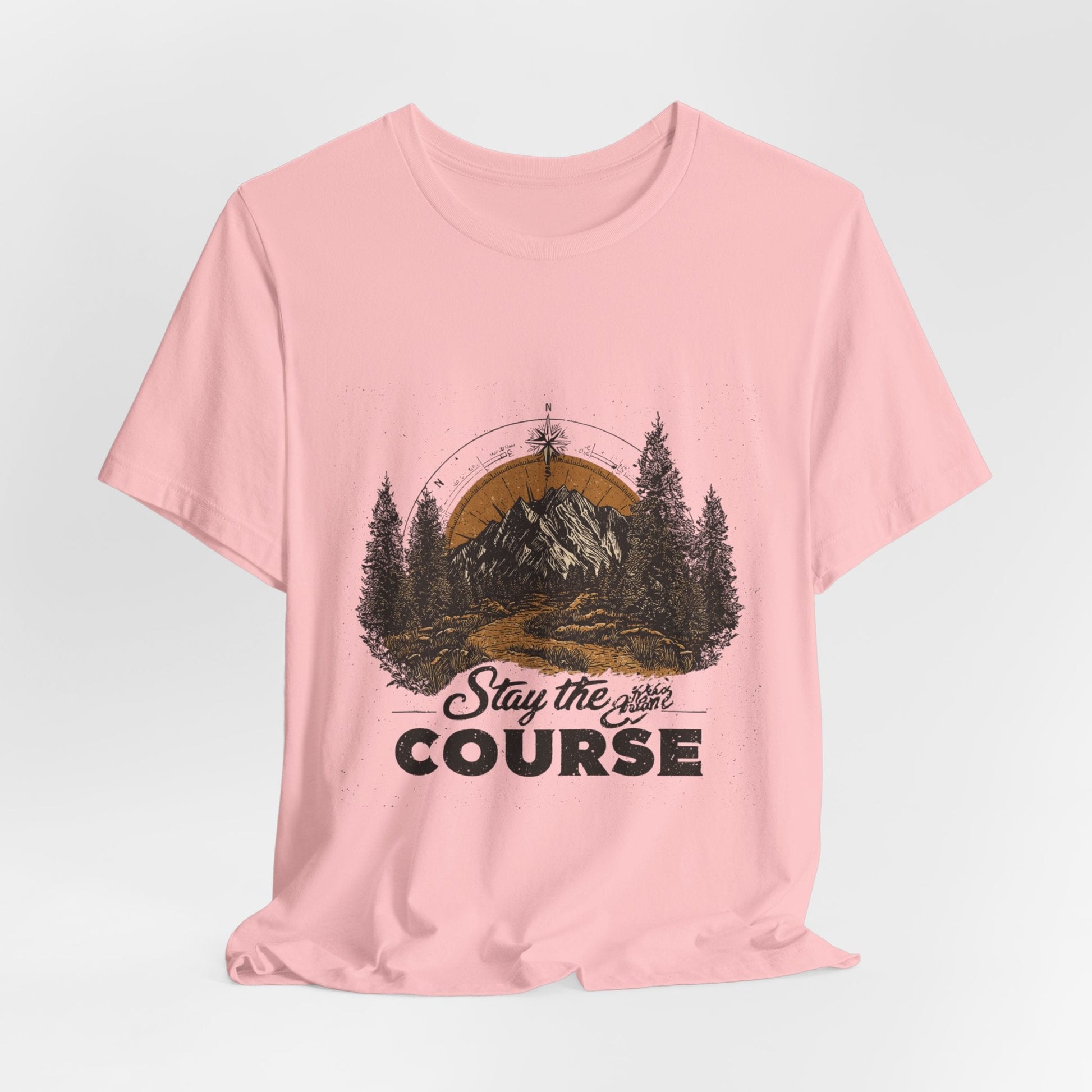 Stay the Course Mountain Tee - Unisex Jersey Short Sleeve Shirt - Peak Inspiration