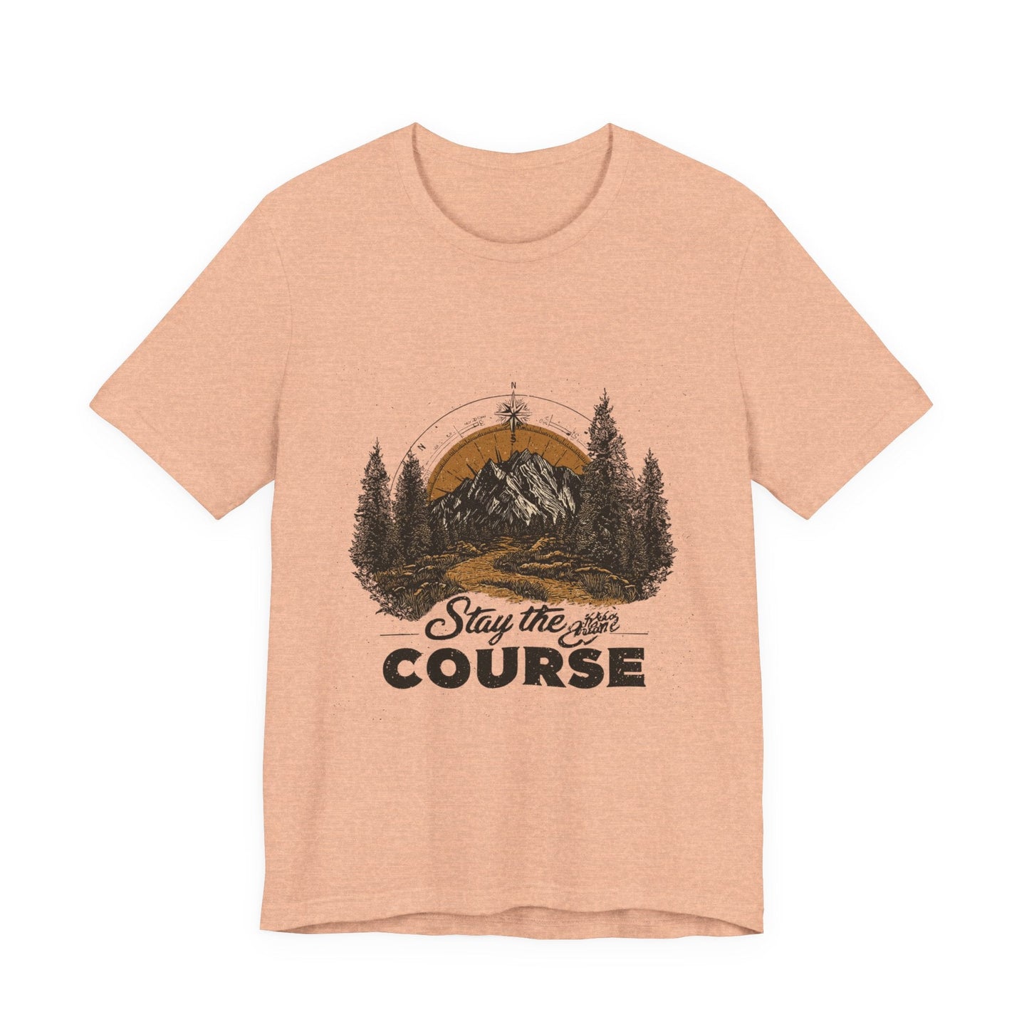 Stay the Course Mountain Tee - Unisex Jersey Short Sleeve Shirt - Peak Inspiration