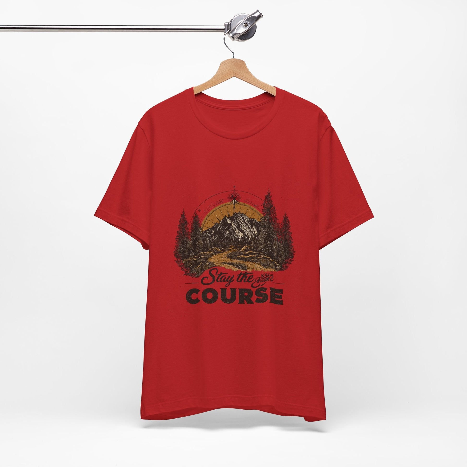 Stay the Course Mountain Tee - Unisex Jersey Short Sleeve Shirt - Peak Inspiration