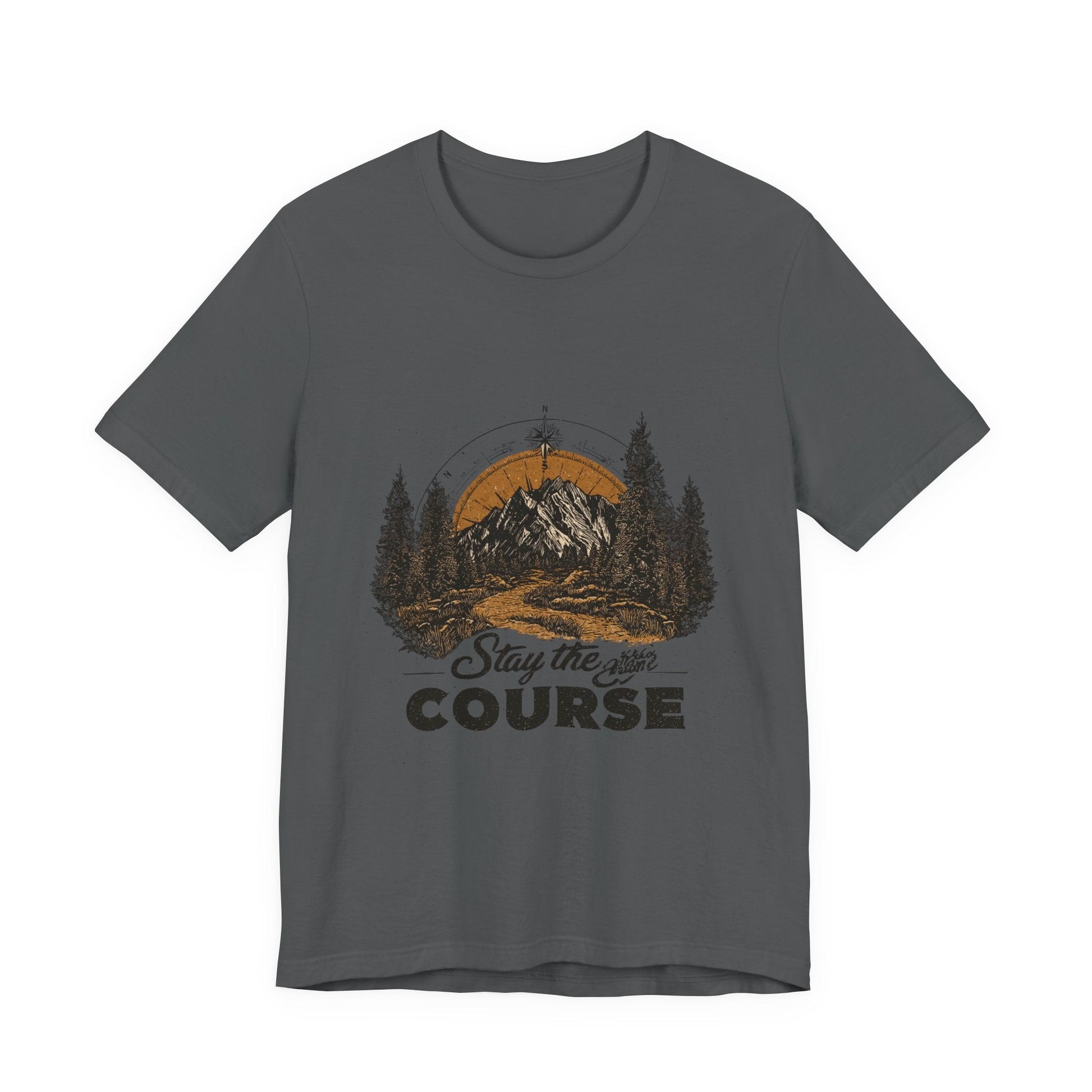 Stay the Course Mountain Tee - Unisex Jersey Short Sleeve Shirt - Peak Inspiration