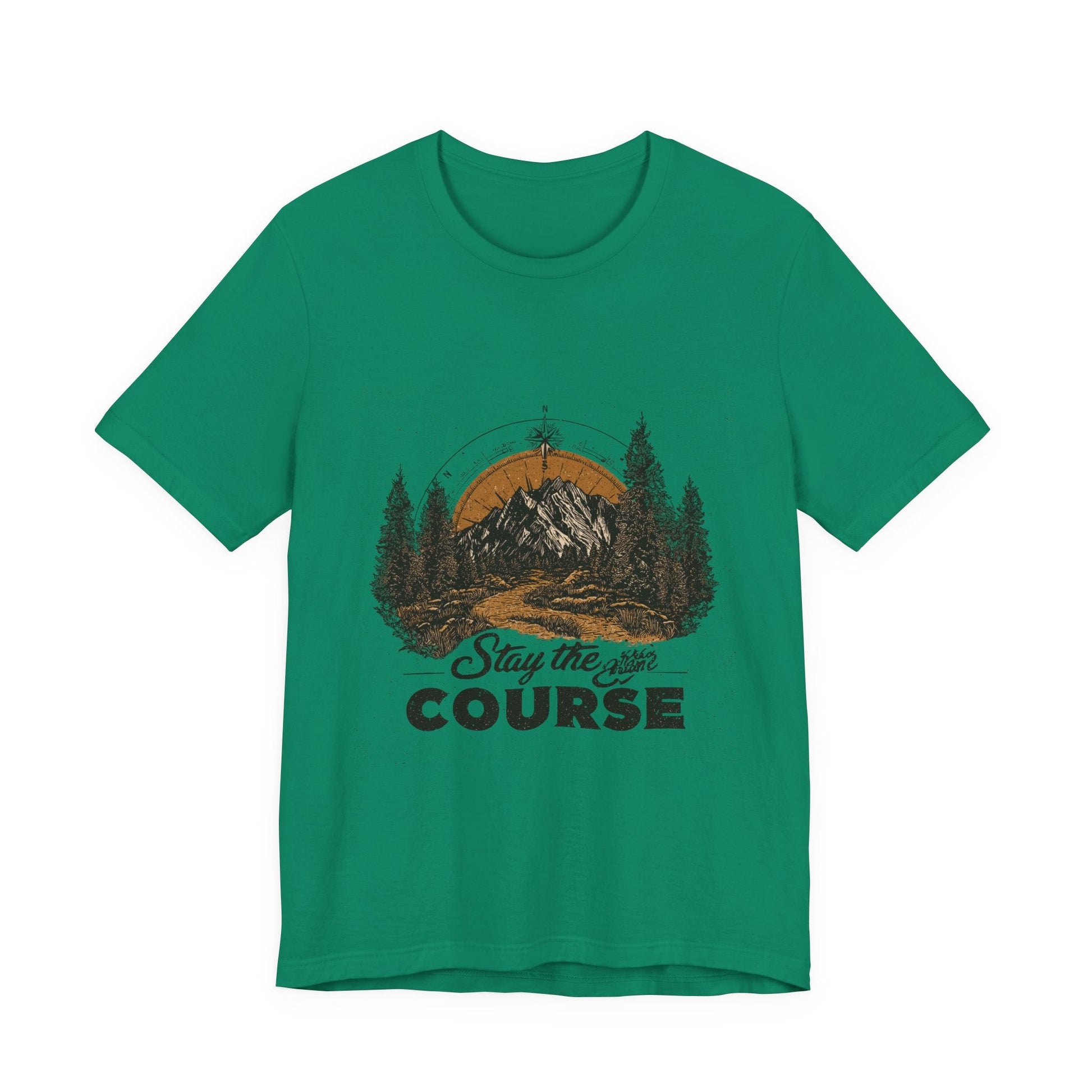 Stay the Course Mountain Tee - Unisex Jersey Short Sleeve Shirt - Peak Inspiration