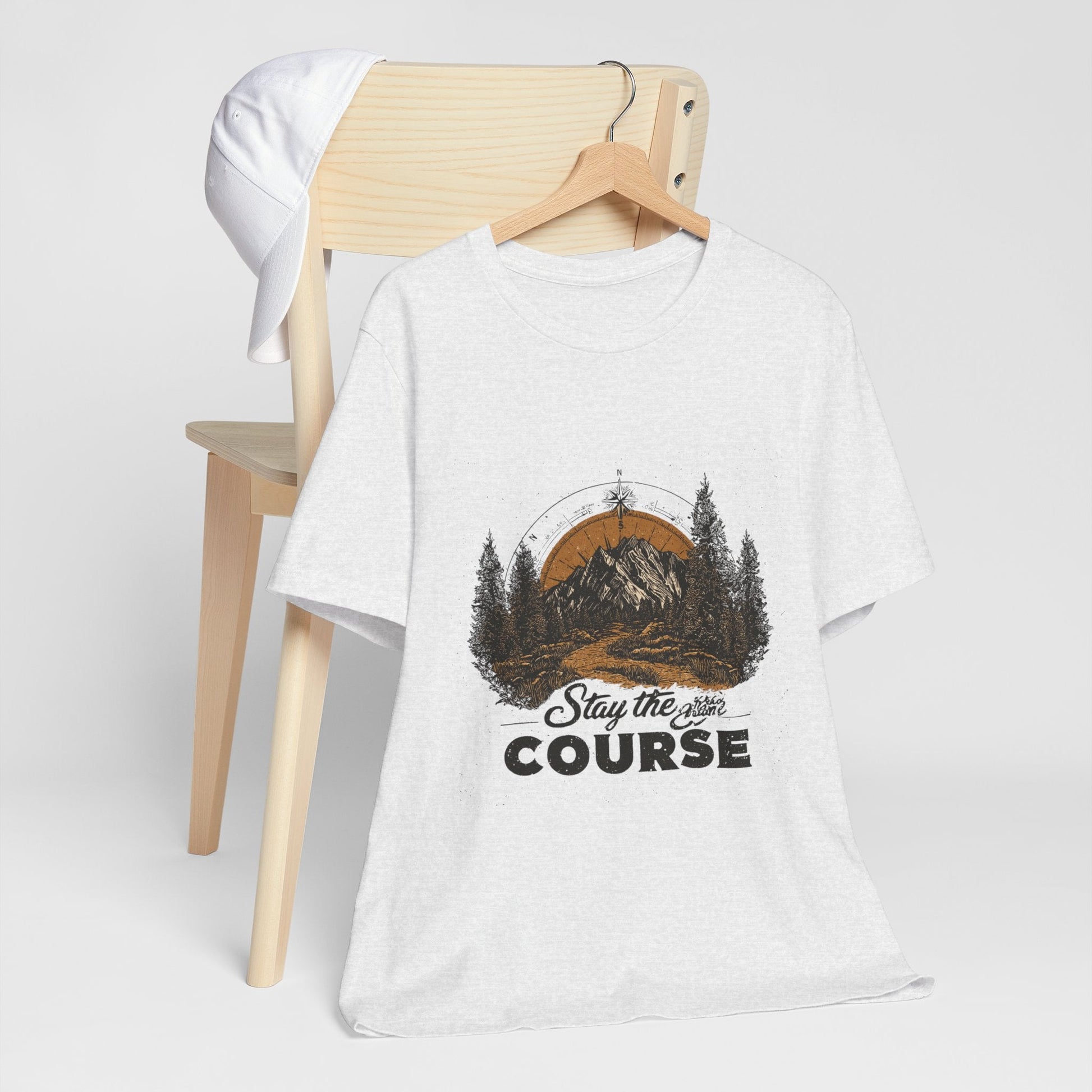 Stay the Course Mountain Tee - Unisex Jersey Short Sleeve Shirt - Peak Inspiration