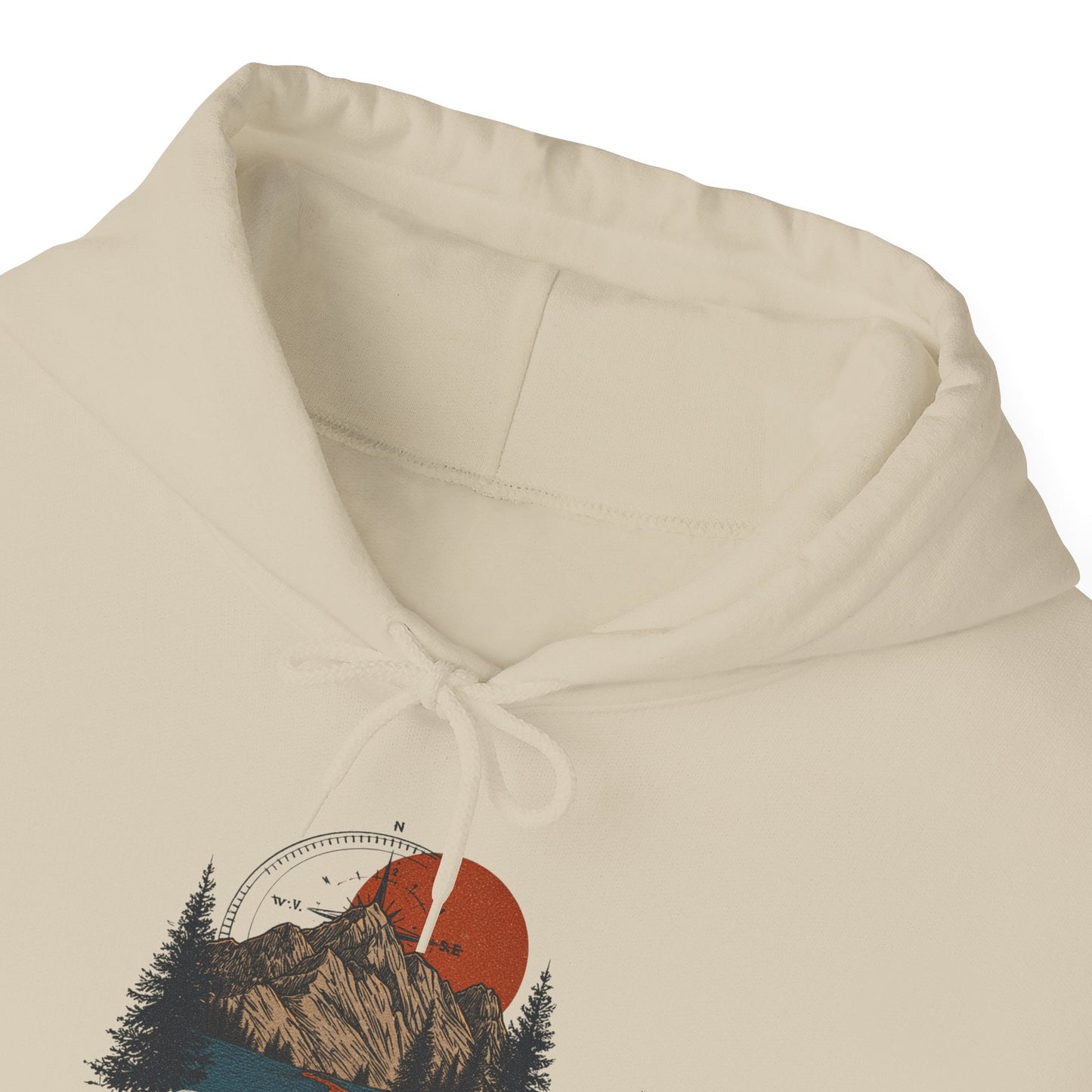 Stay The Course Unisex Hooded Sweatshirt - Cozy Outdoorsy Apparel - Peak Inspiration