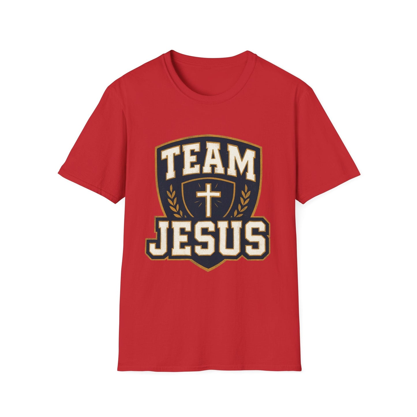 Team Jesus Shield T-Shirt — Christian Faith Graphic Tee - Peak Inspiration