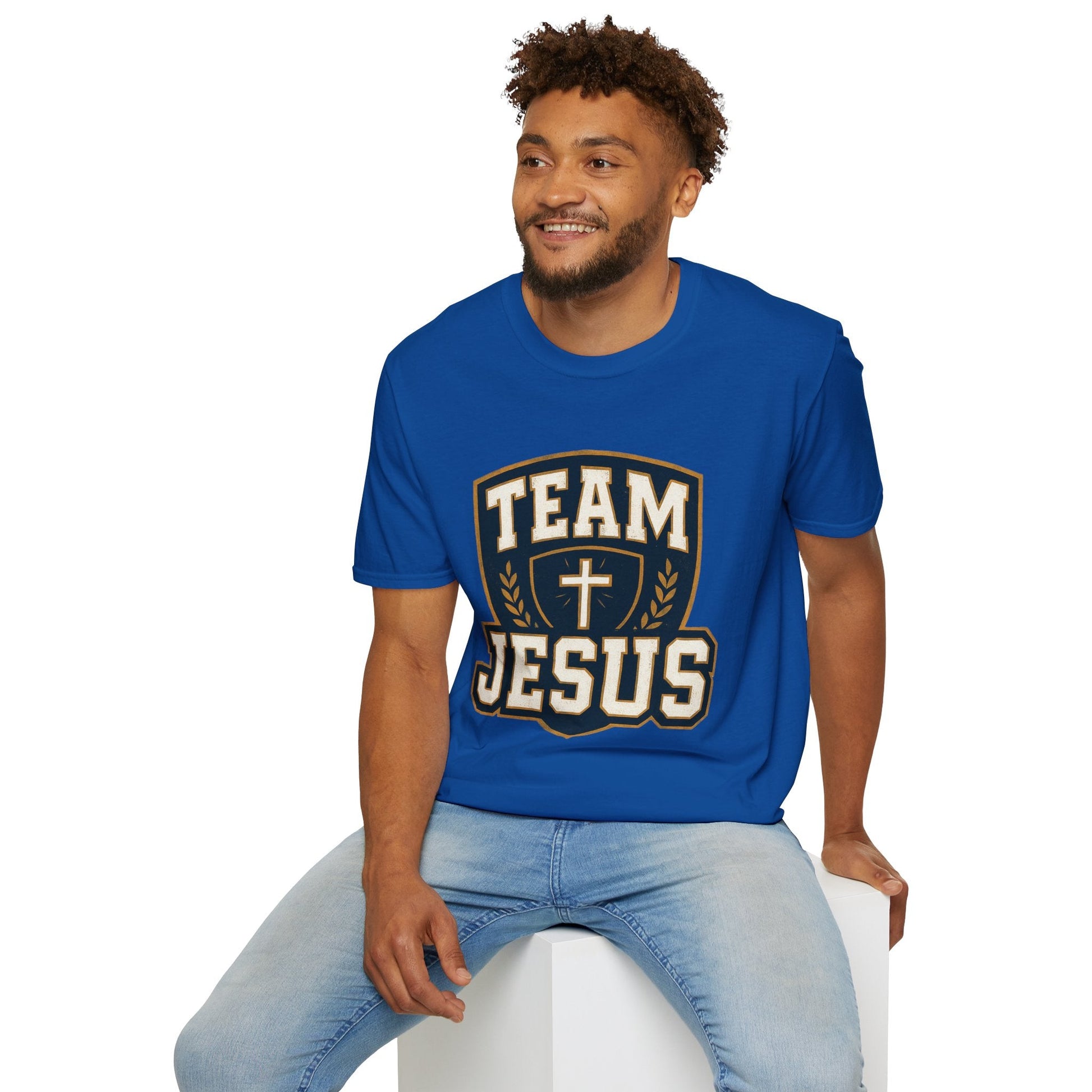 Team Jesus Shield T-Shirt — Christian Faith Graphic Tee - Peak Inspiration