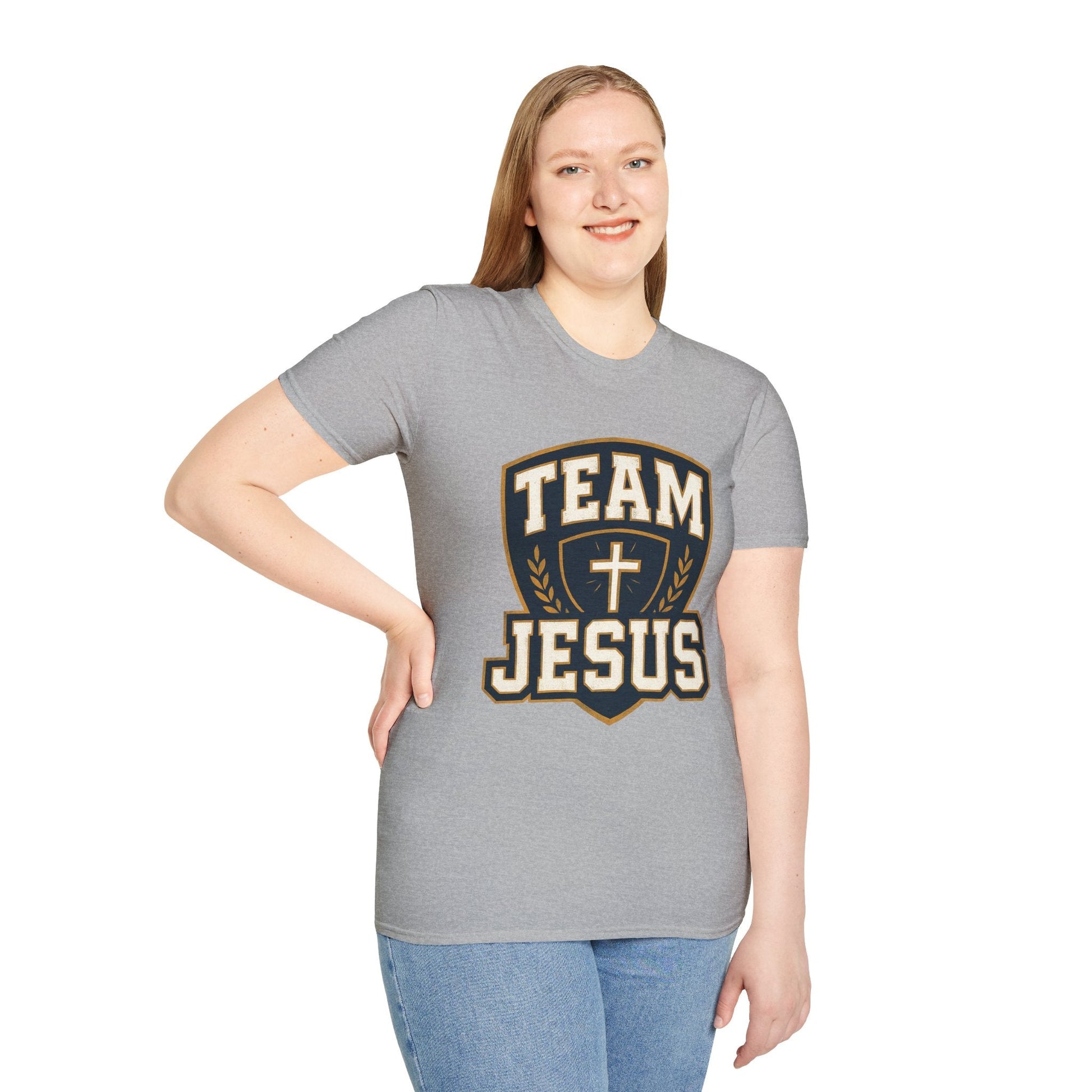 Team Jesus Shield T-Shirt — Christian Faith Graphic Tee - Peak Inspiration