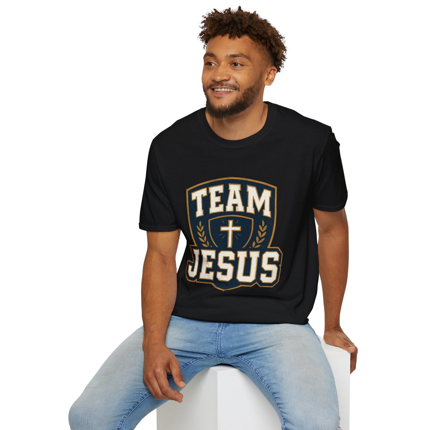 Team Jesus Shield T-Shirt — Christian Faith Graphic Tee - Peak Inspiration