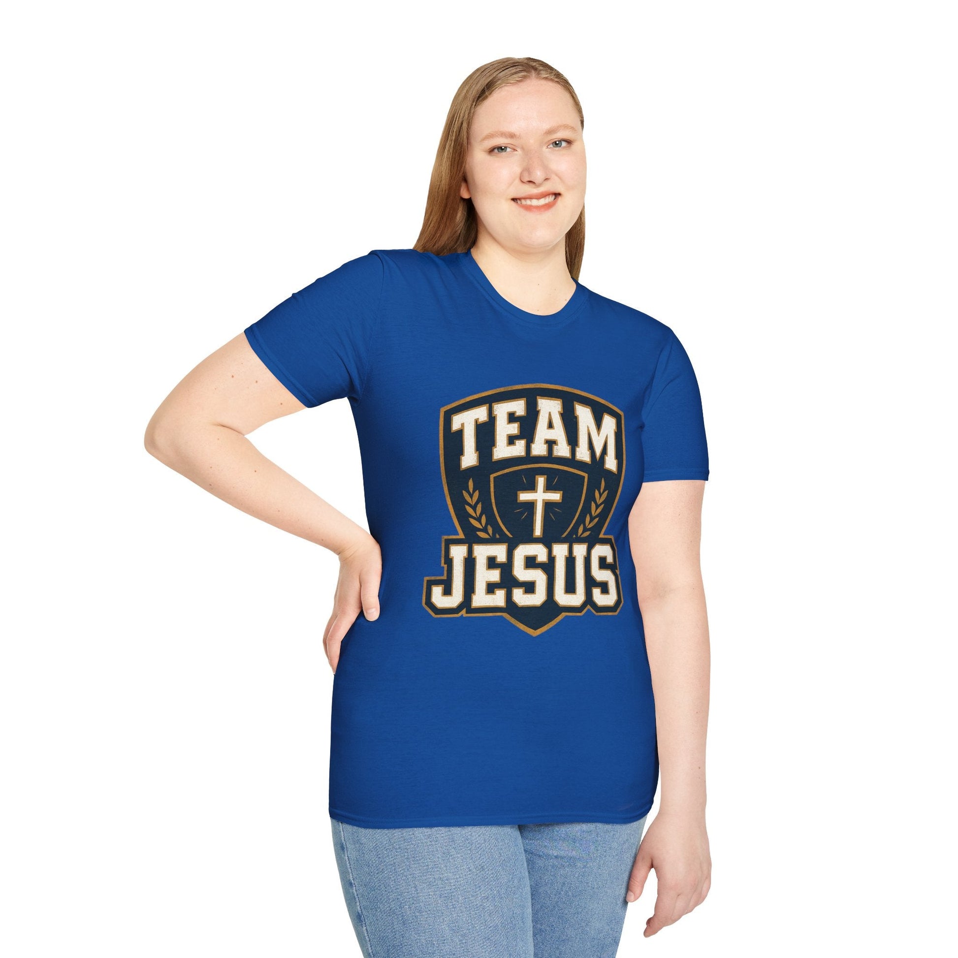 Team Jesus Shield T-Shirt — Christian Faith Graphic Tee - Peak Inspiration