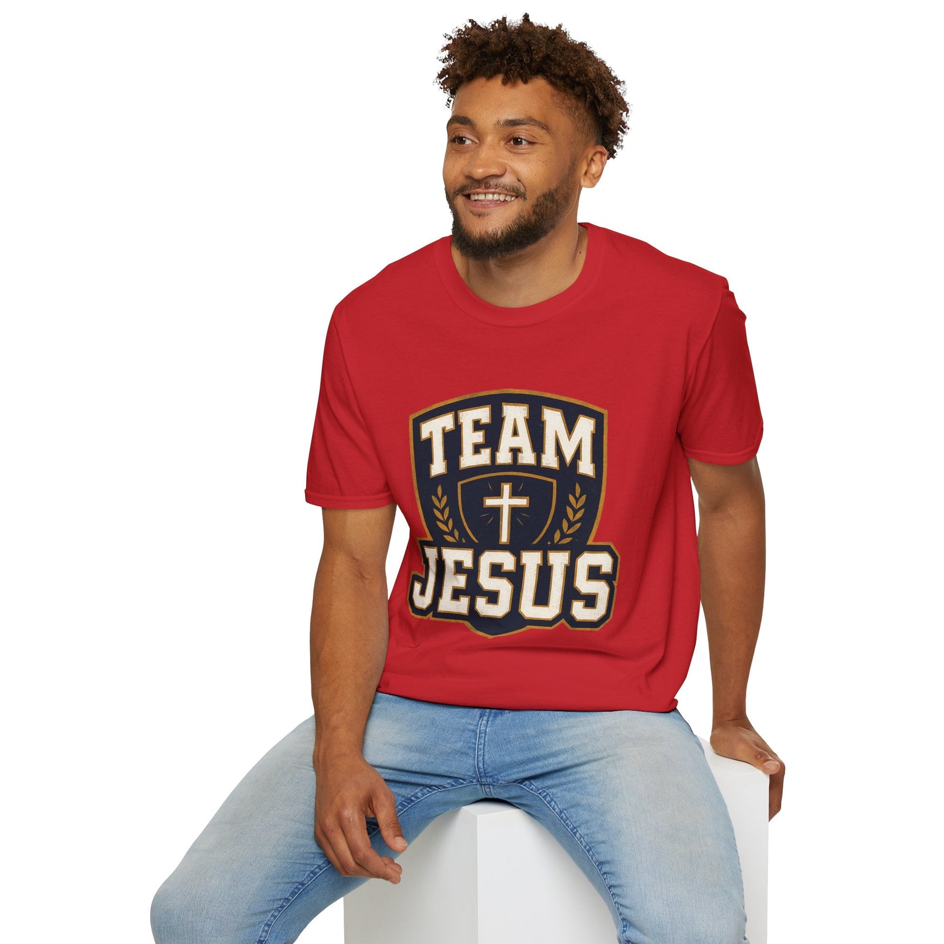 Team Jesus Shield T-Shirt — Christian Faith Graphic Tee - Peak Inspiration
