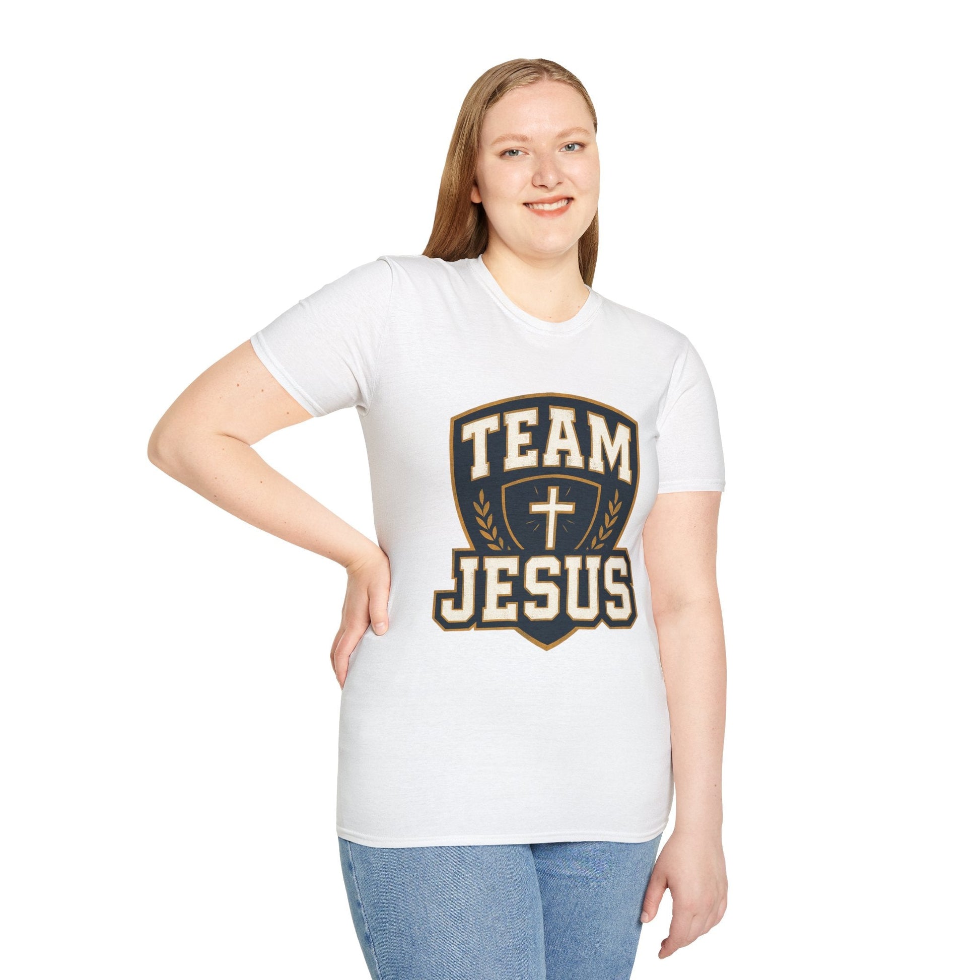 Team Jesus Shield T-Shirt — Christian Faith Graphic Tee - Peak Inspiration