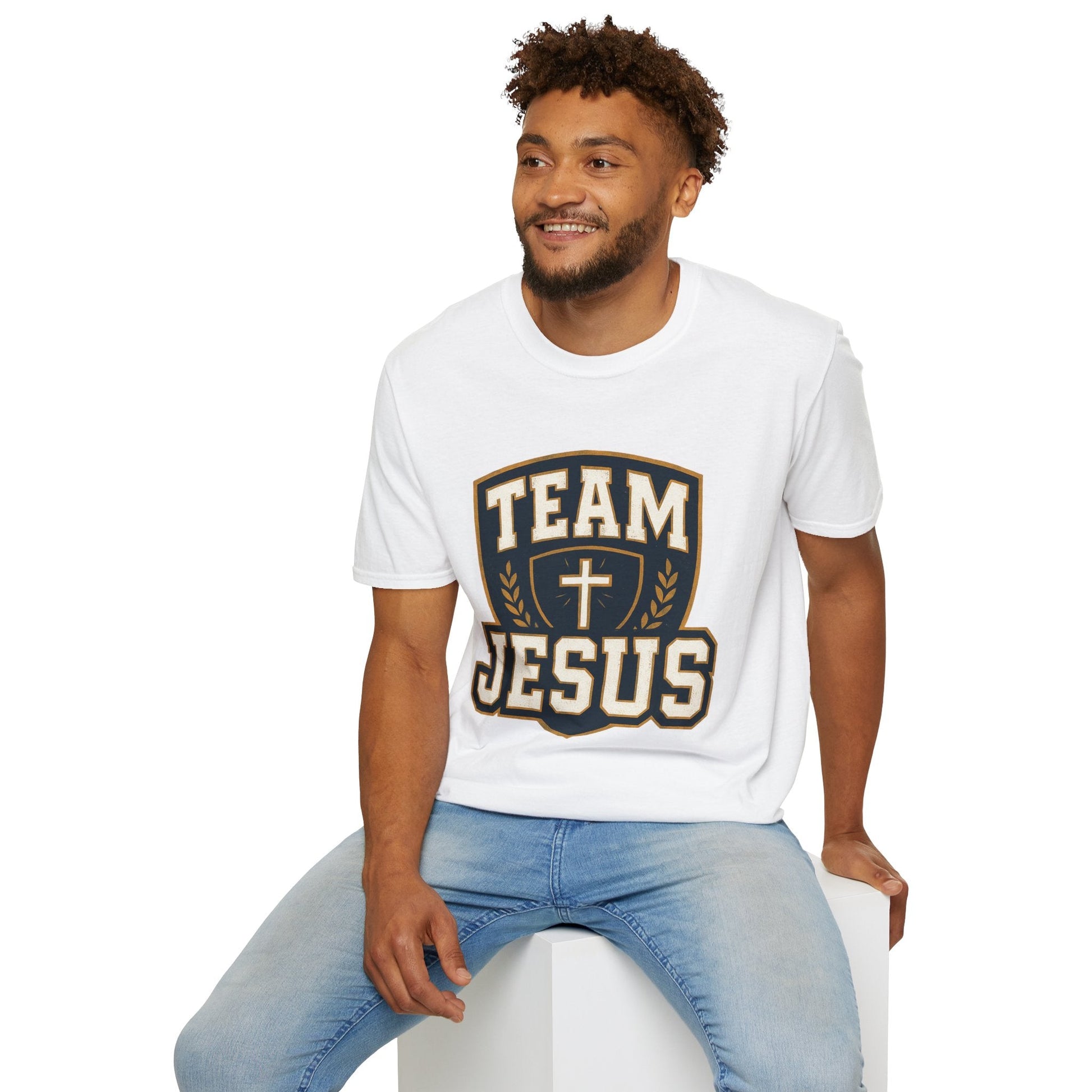 Team Jesus Shield T-Shirt — Christian Faith Graphic Tee - Peak Inspiration