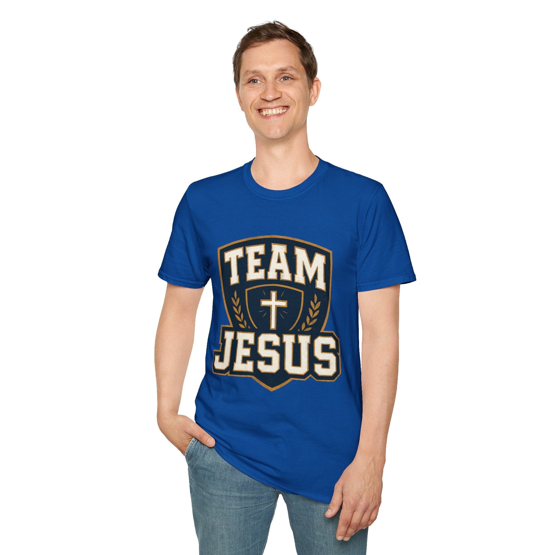 Team Jesus Shield T-Shirt — Christian Faith Graphic Tee - Peak Inspiration