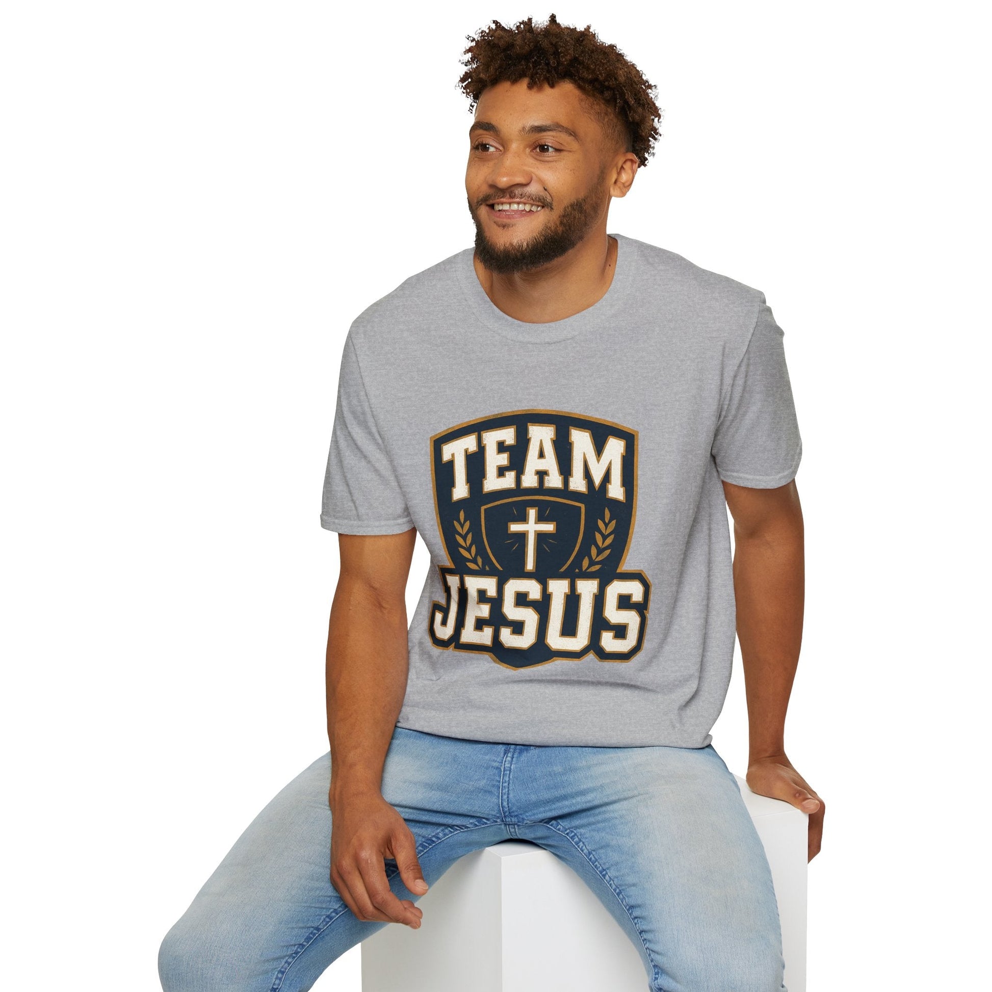 Team Jesus Shield T-Shirt — Christian Faith Graphic Tee - Peak Inspiration