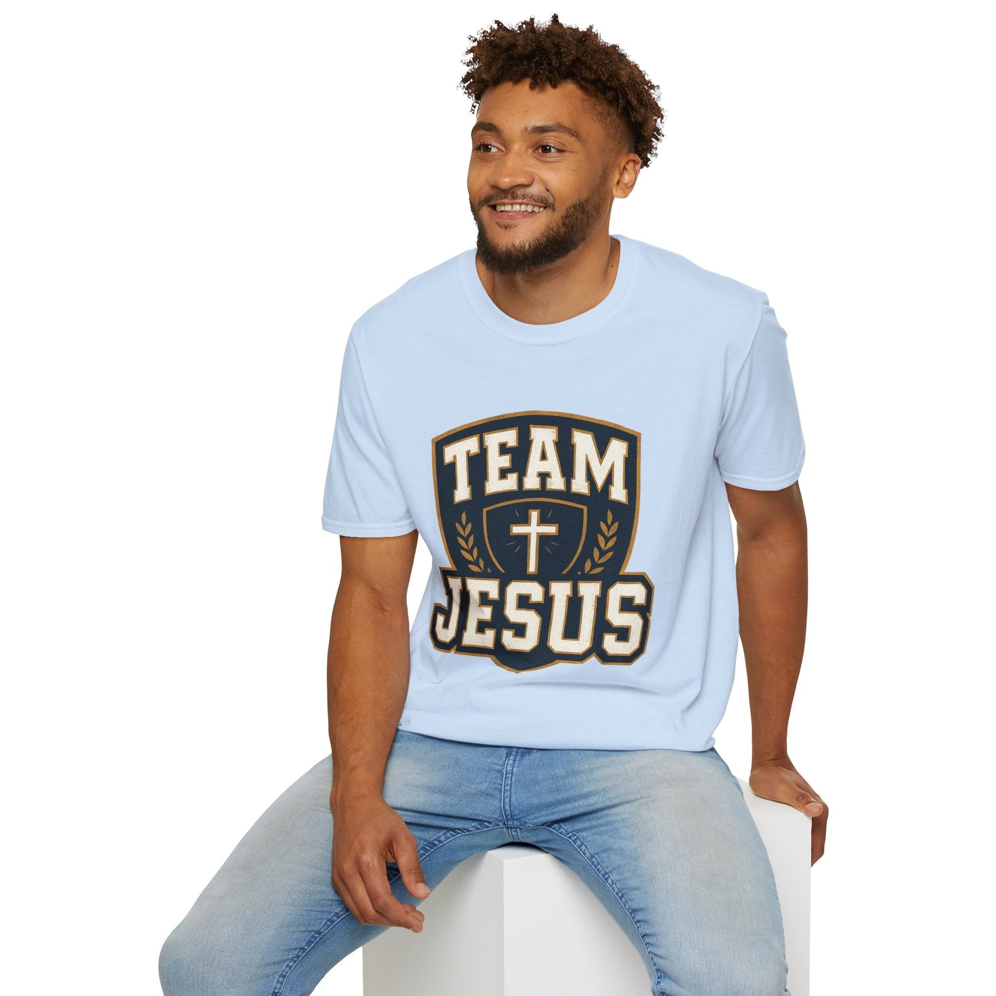 Team Jesus Shield T-Shirt — Christian Faith Graphic Tee - Peak Inspiration