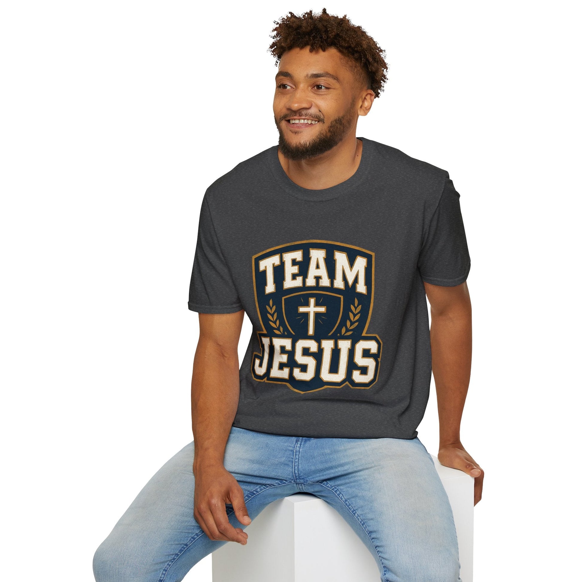 Team Jesus Shield T-Shirt — Christian Faith Graphic Tee - Peak Inspiration