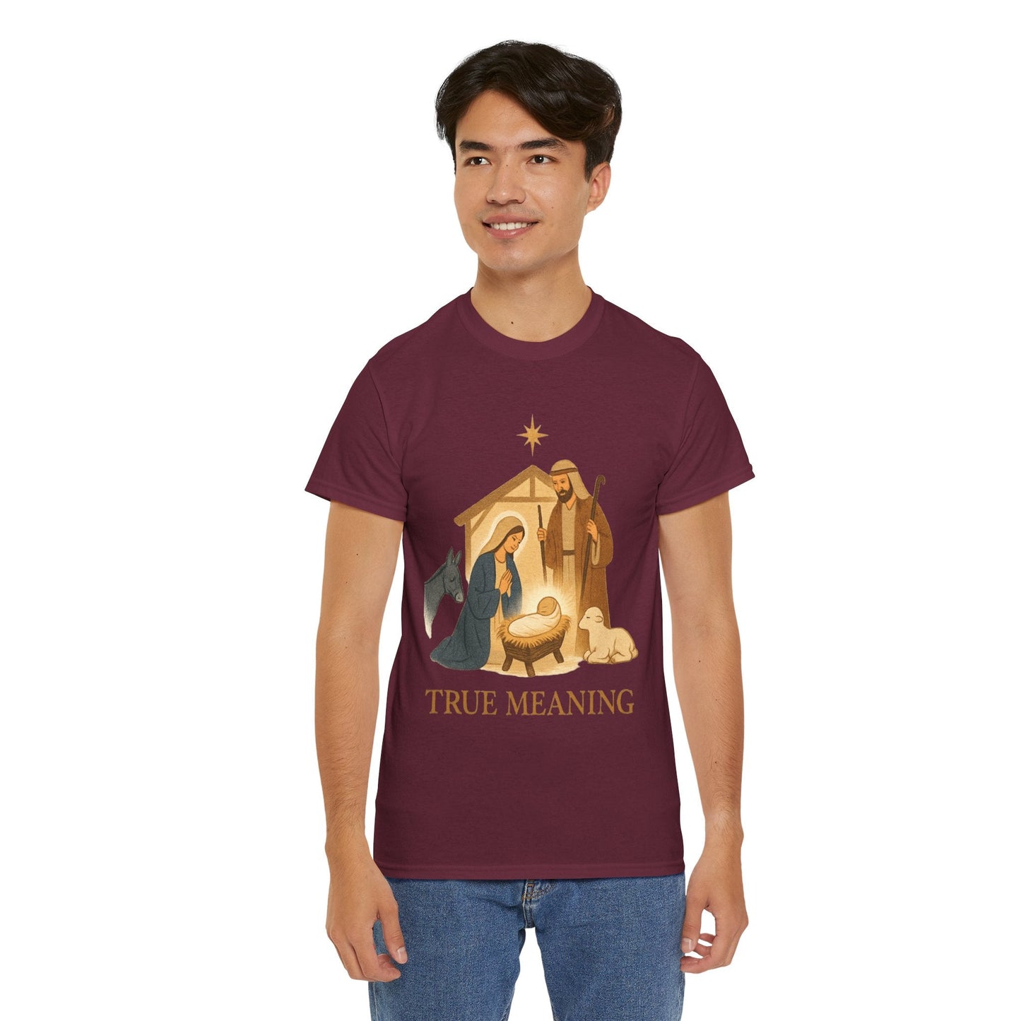 True Meaning "Nativity Scene" Christmas T-Shirt - Peak Inspiration