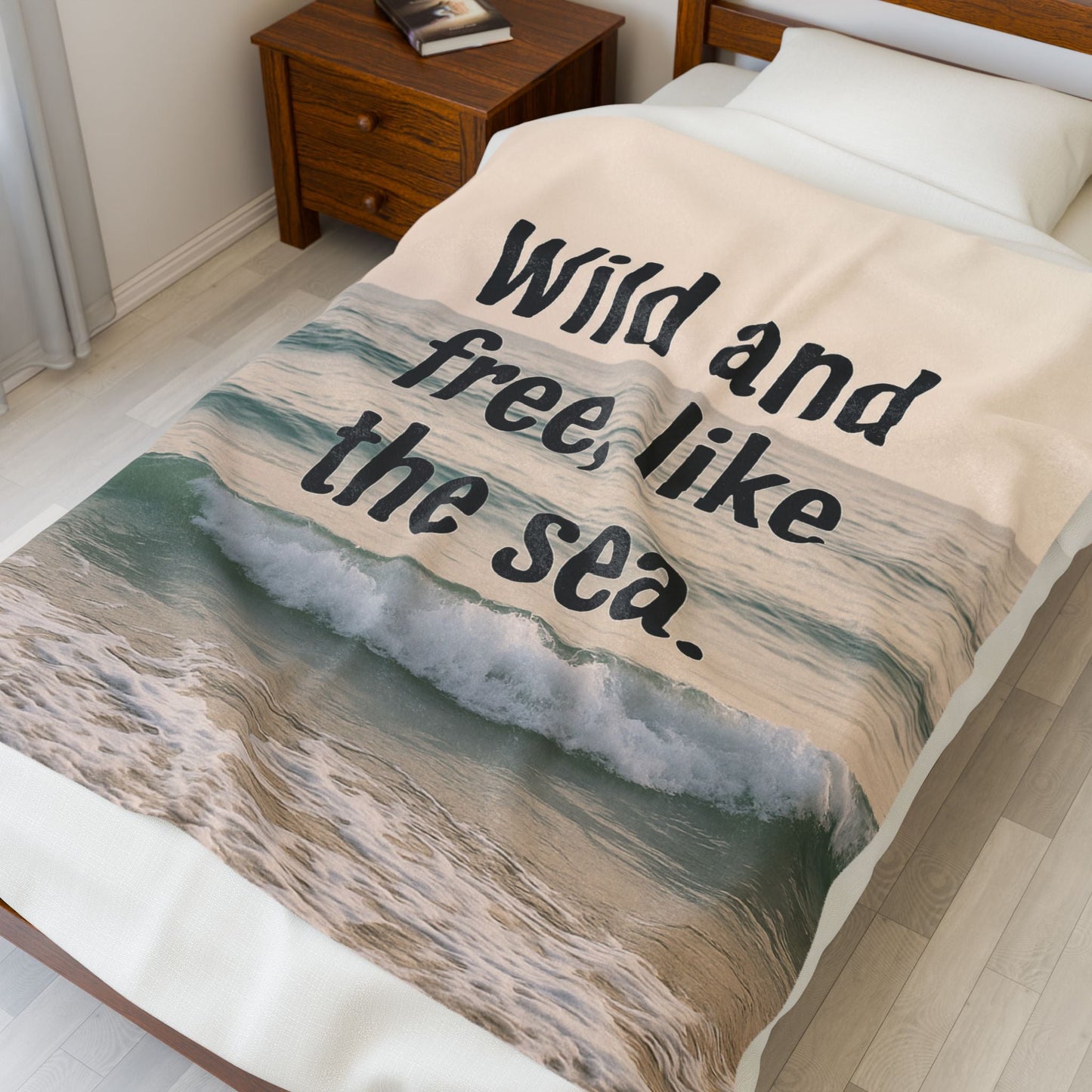 Wild and Free Velveteen Plush Blanket - Peak Inspiration