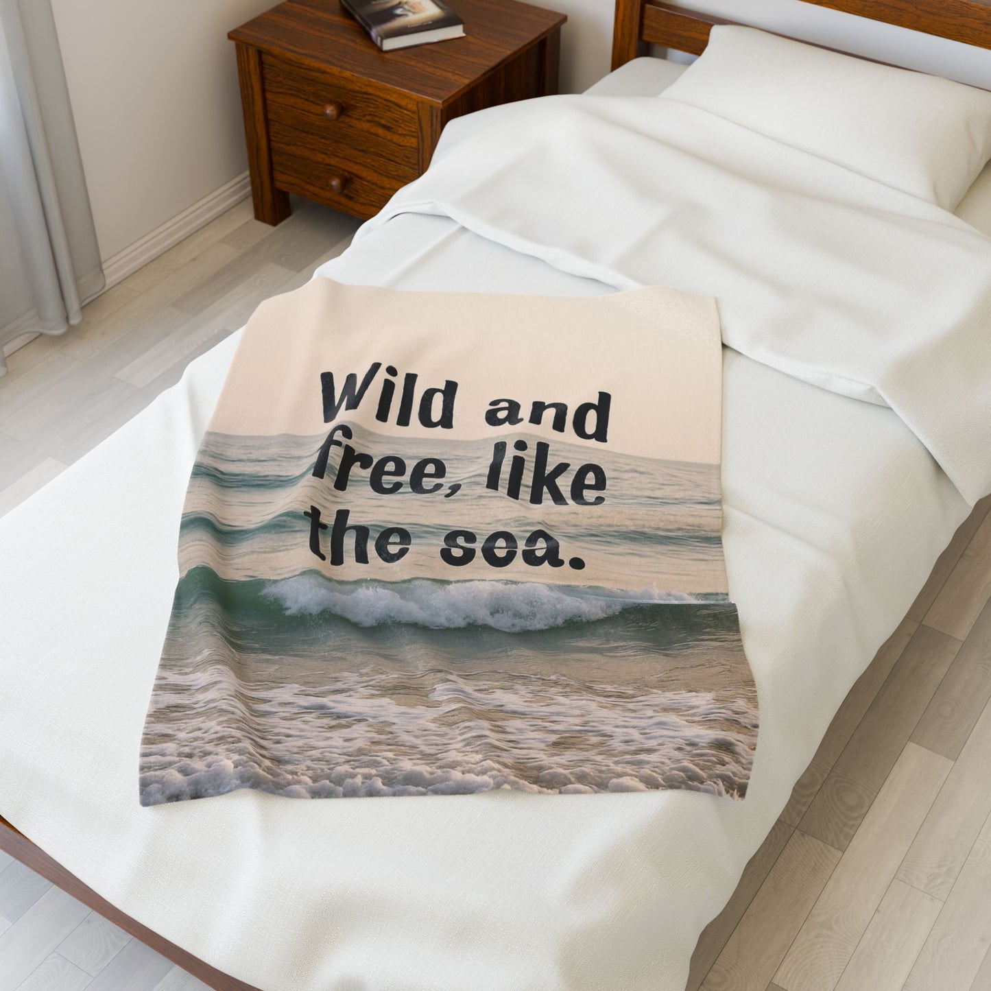 Wild and Free Velveteen Plush Blanket - Peak Inspiration