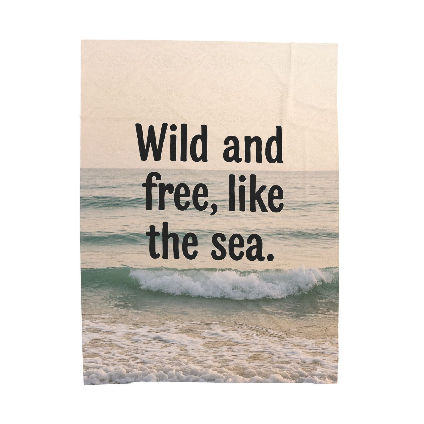 Wild and Free Velveteen Plush Blanket - Peak Inspiration