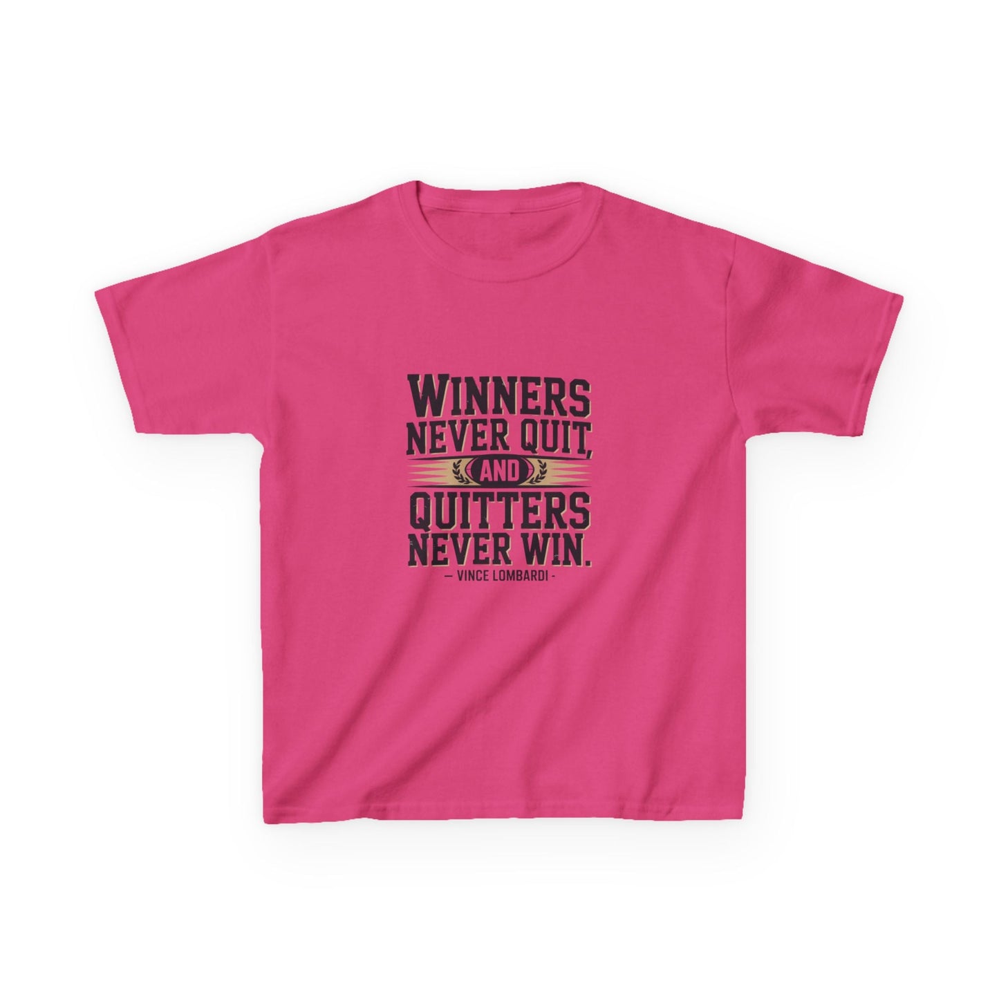 Winners Never Quit Kids Tee - Peak Inspiration