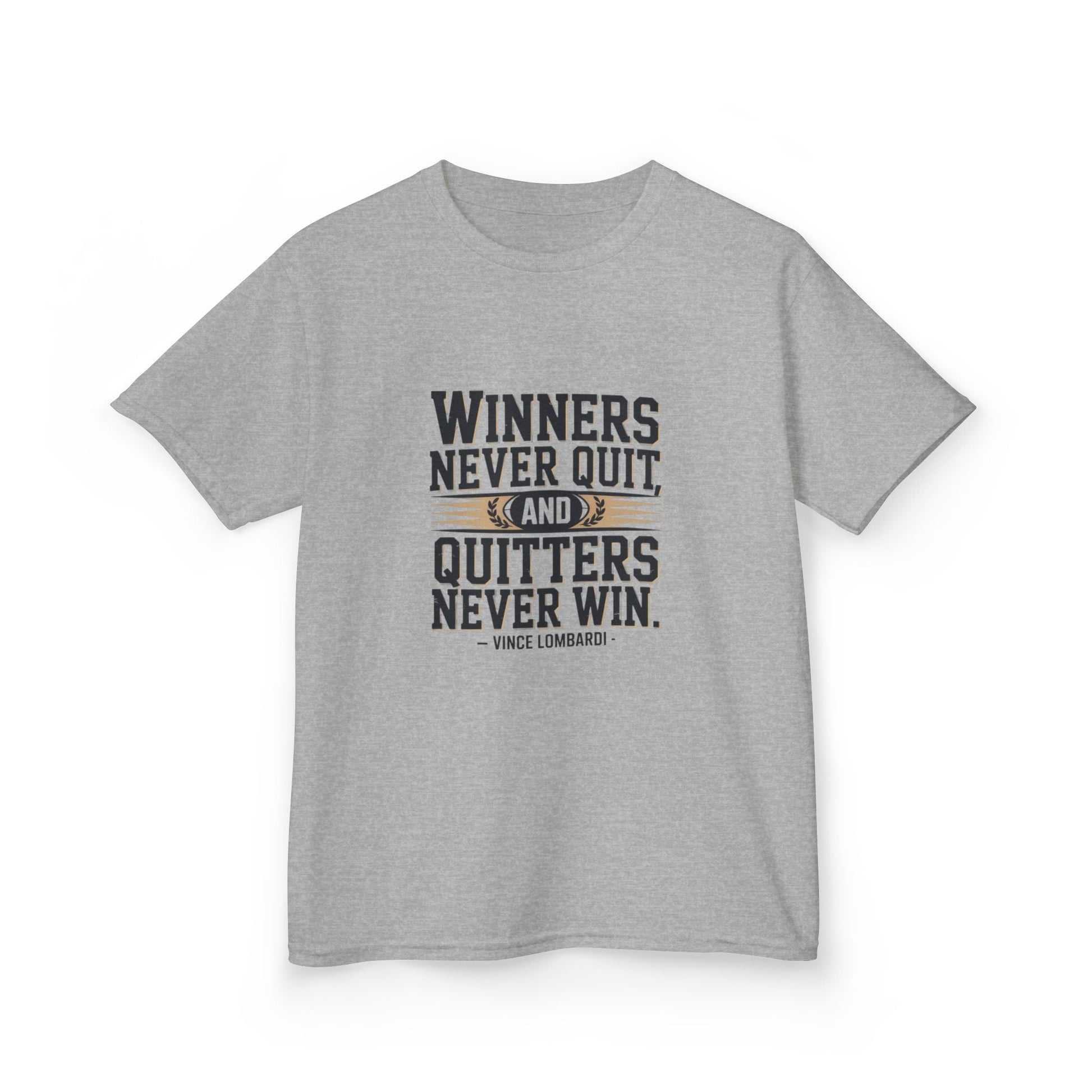 Winners Never Quit Kids Tee - Peak Inspiration