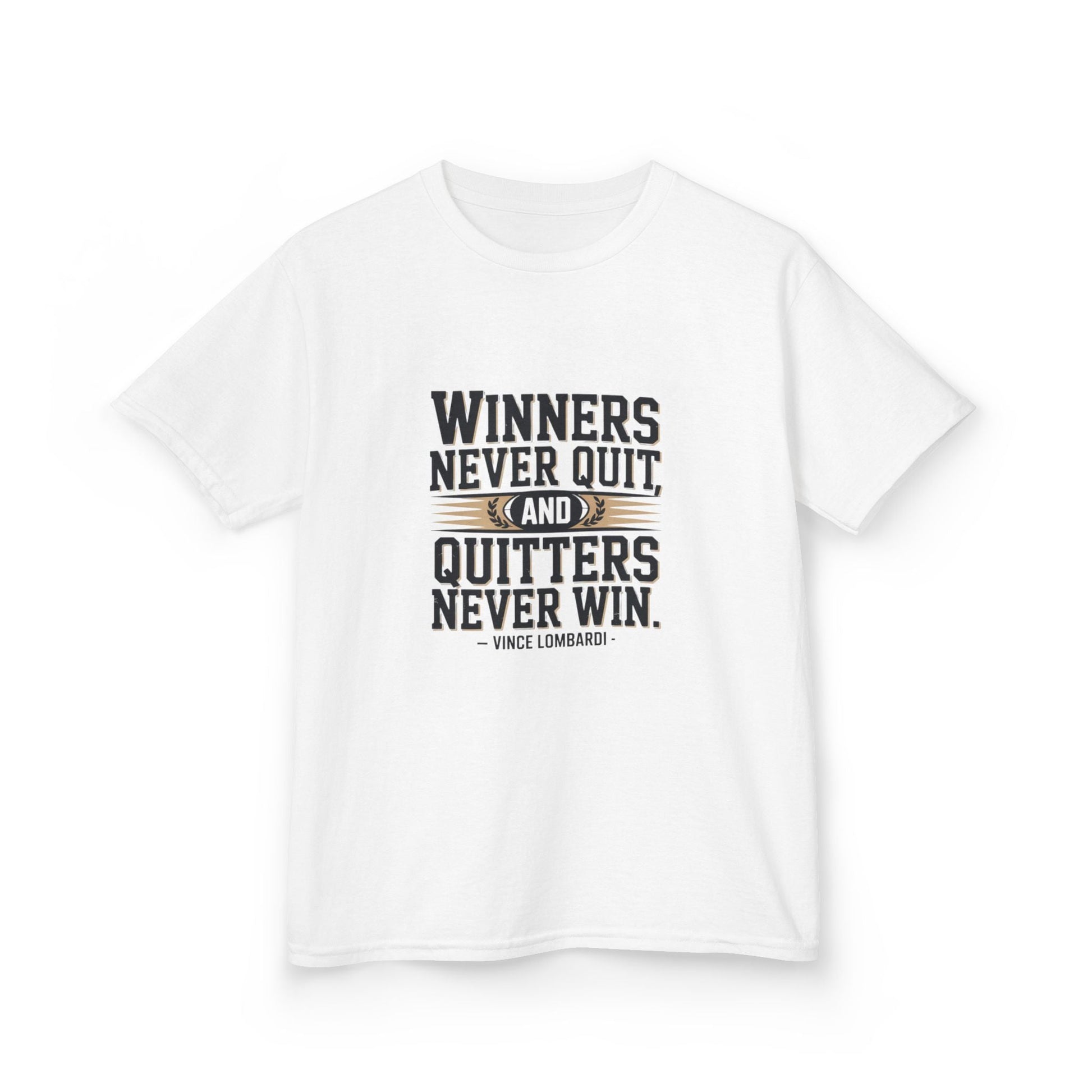 Winners Never Quit Kids Tee - Peak Inspiration