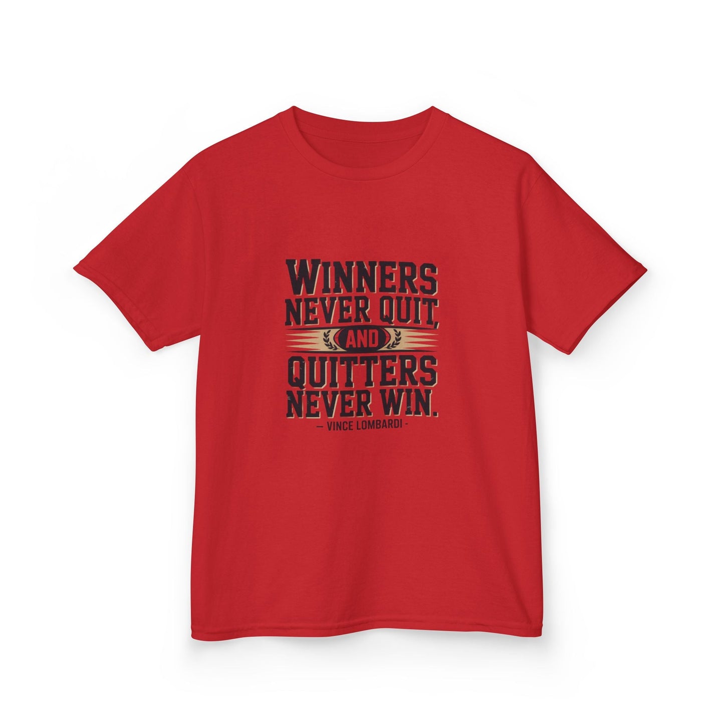 Winners Never Quit Kids Tee - Peak Inspiration